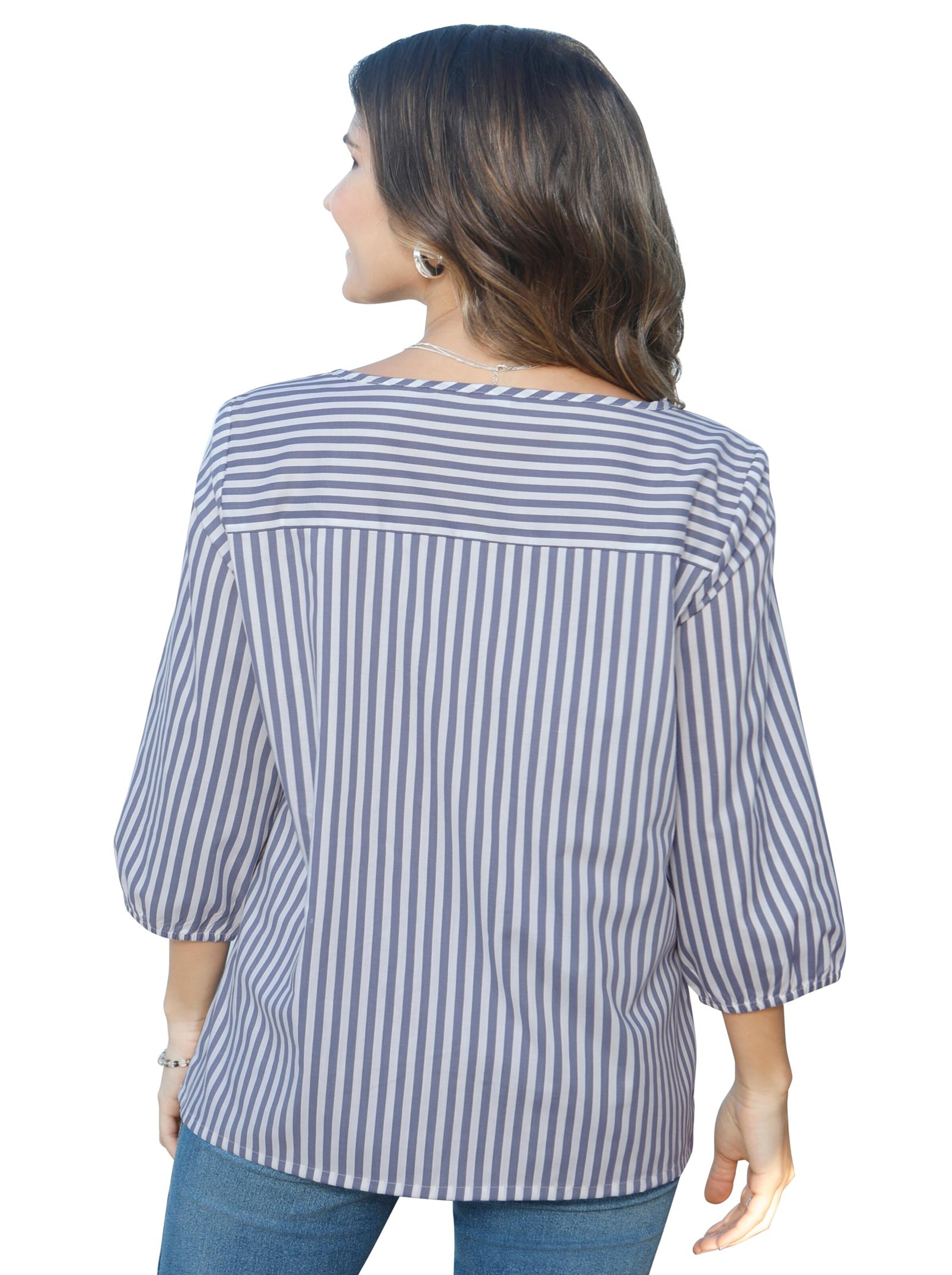 Bluse - bleu-gestreift