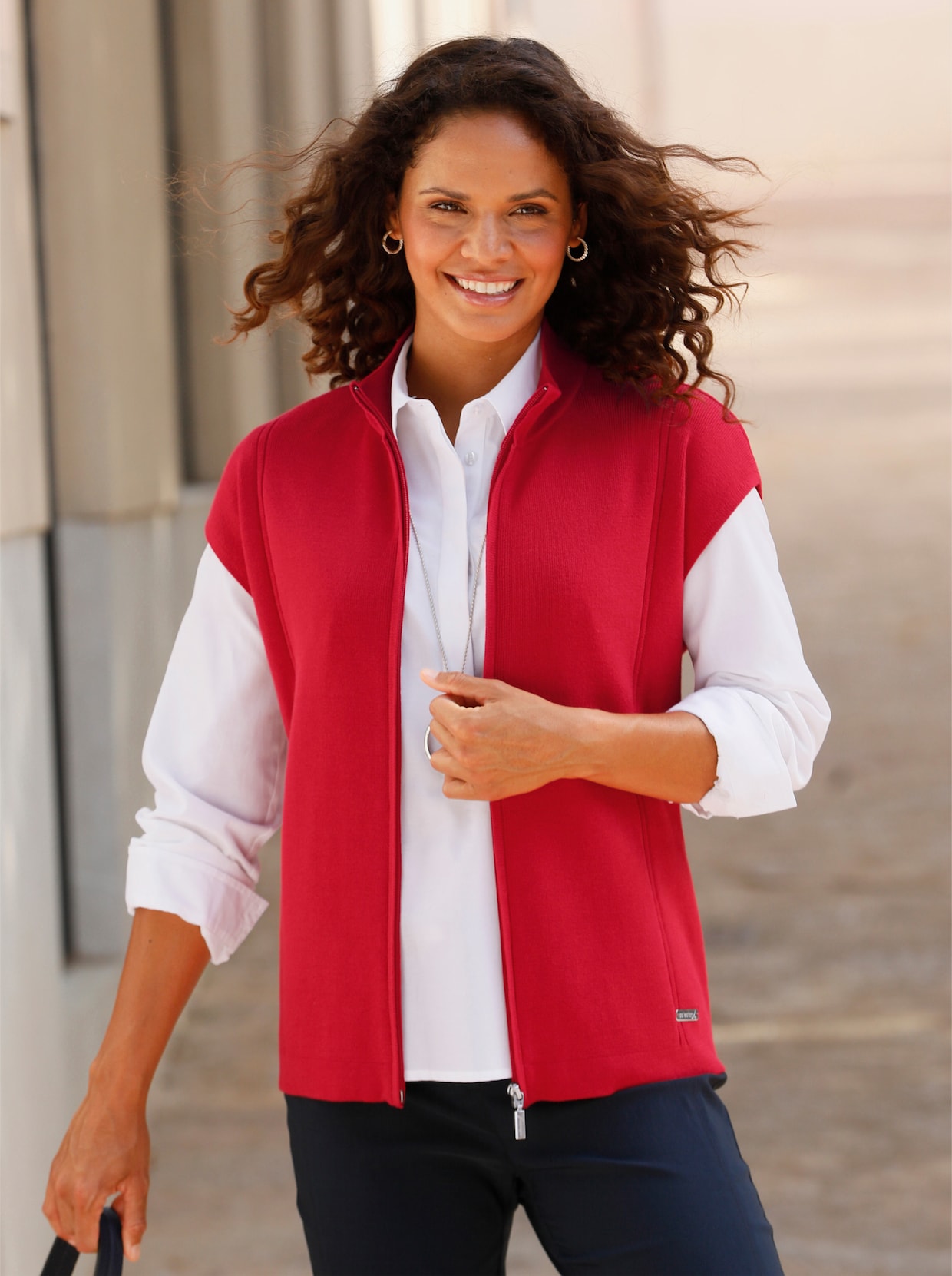 Mouwloos vest - rood