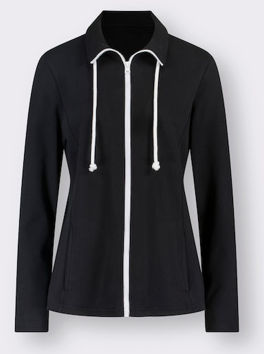 Sweatjacke - schwarz