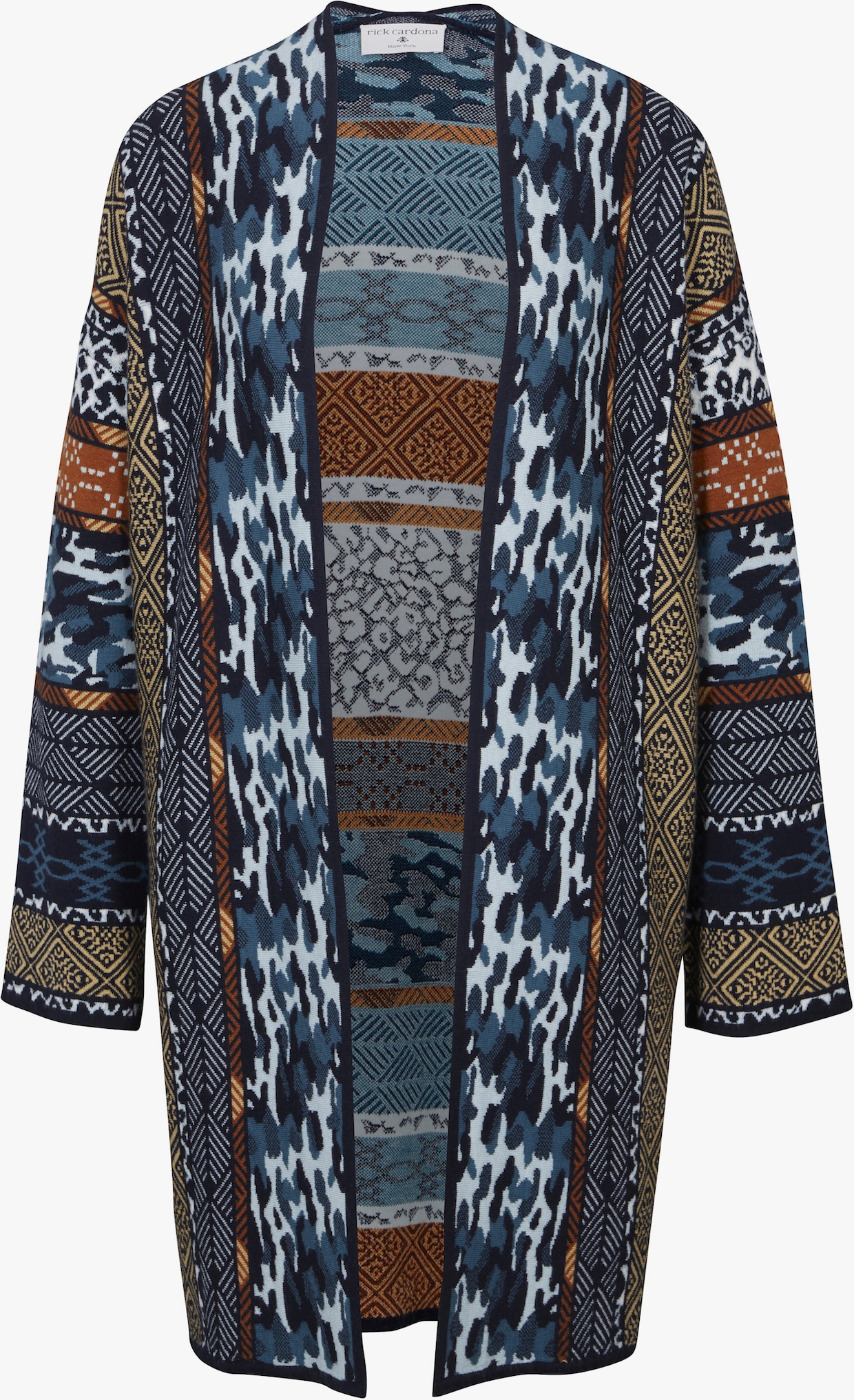 heine Veste longue en tricot - multicolore