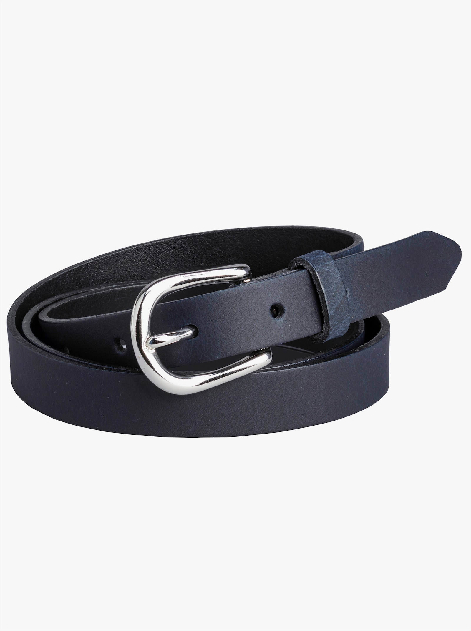 sheego Ledergürtel mit Metallschließe - marine