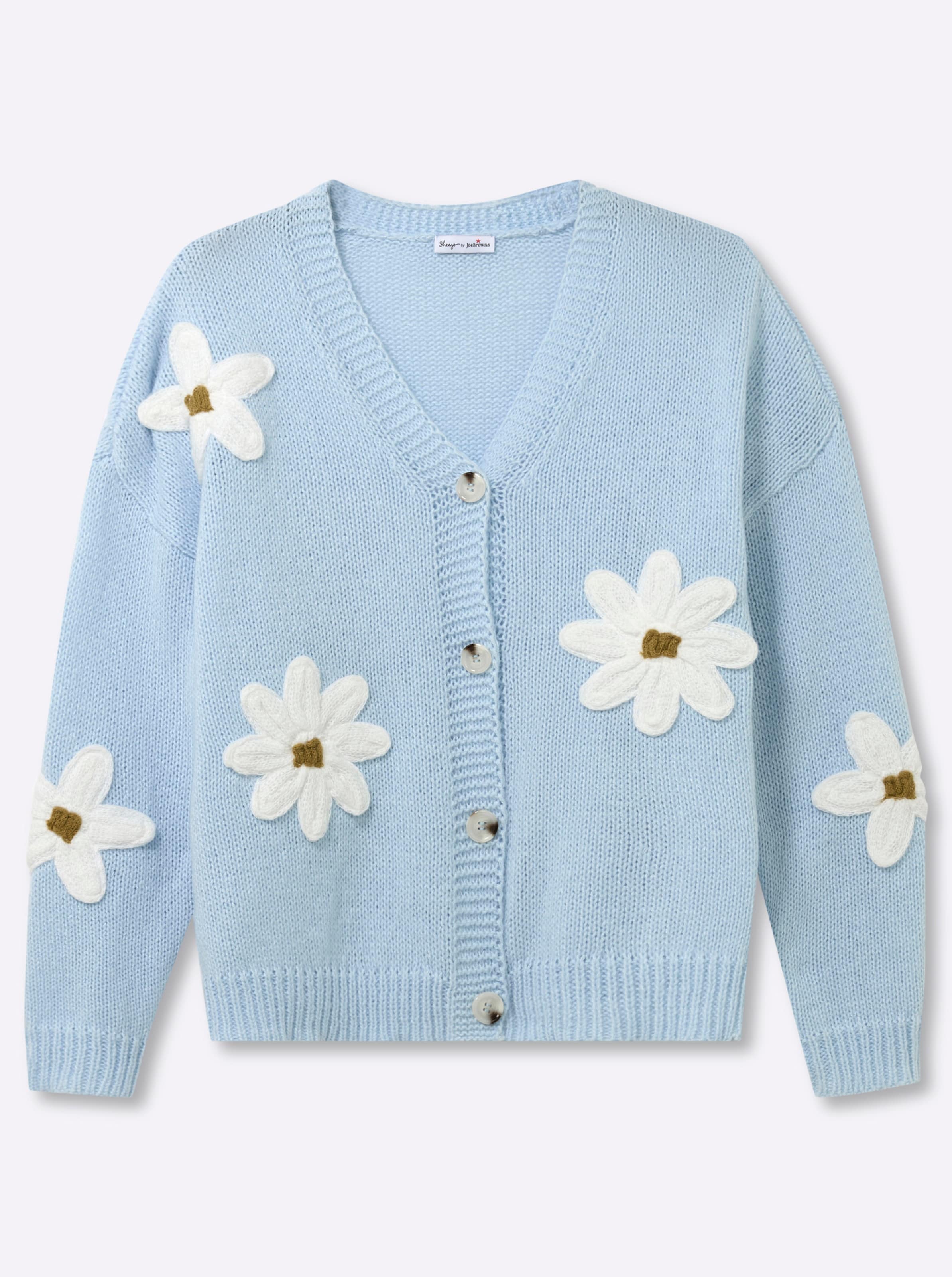 Hellblau Strickjacke - Bild 2