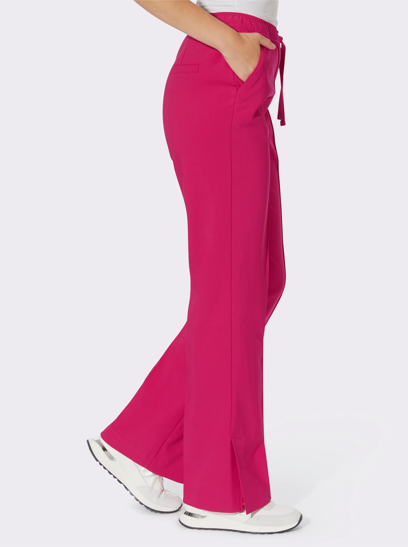 heine Bügelfaltenhose in weiter Form - pink