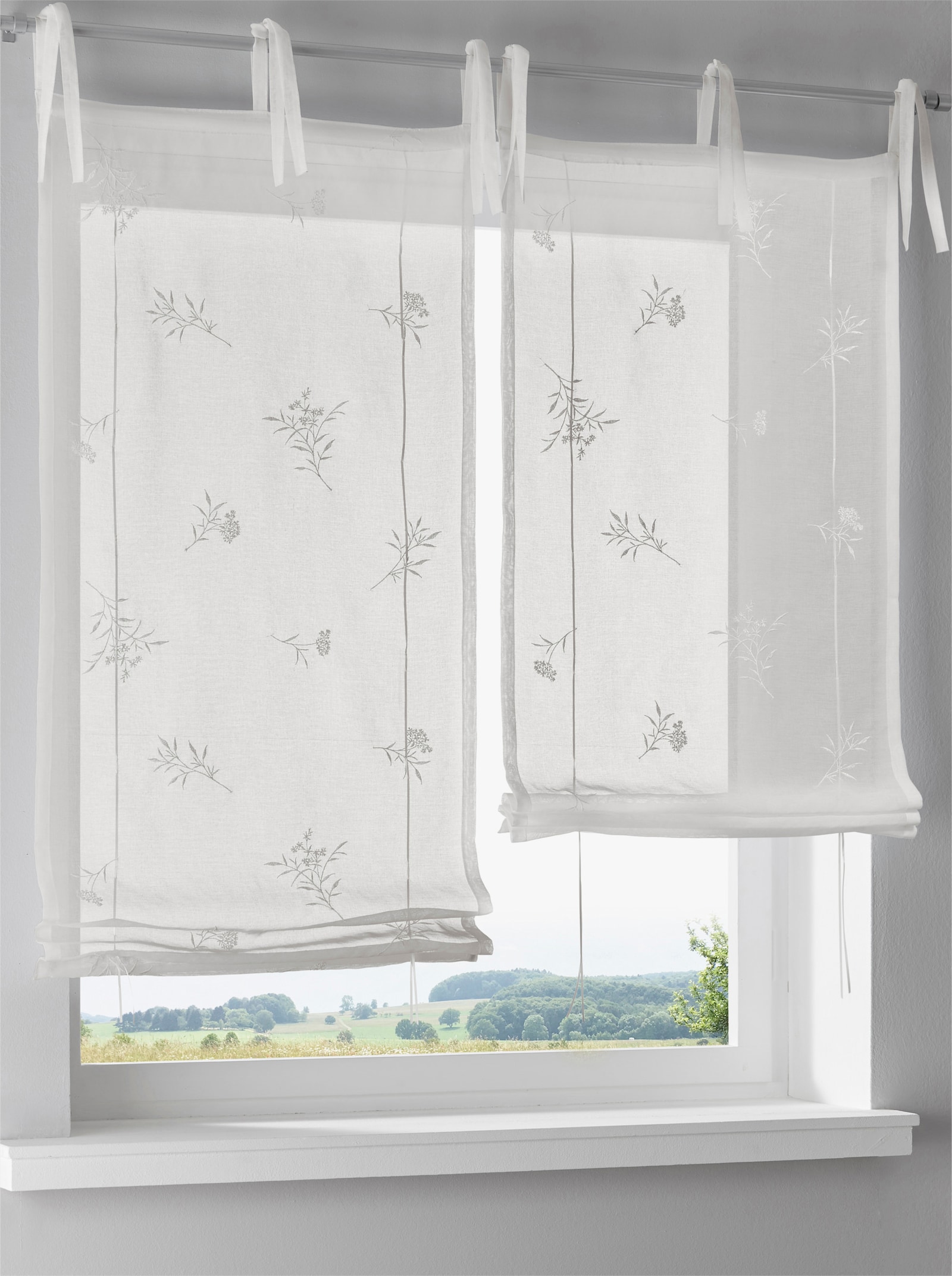 heine home Bändchenrollo - weiß