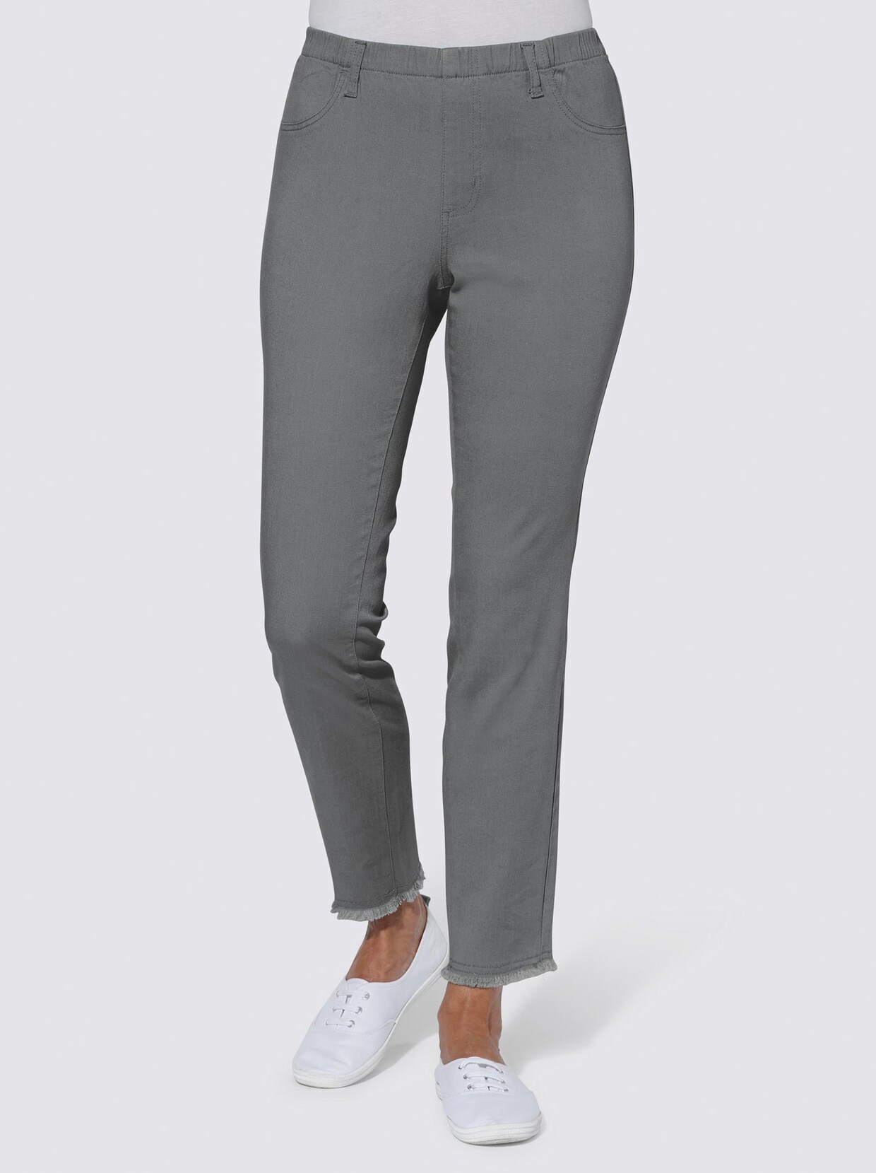 Jeans - grey-denim