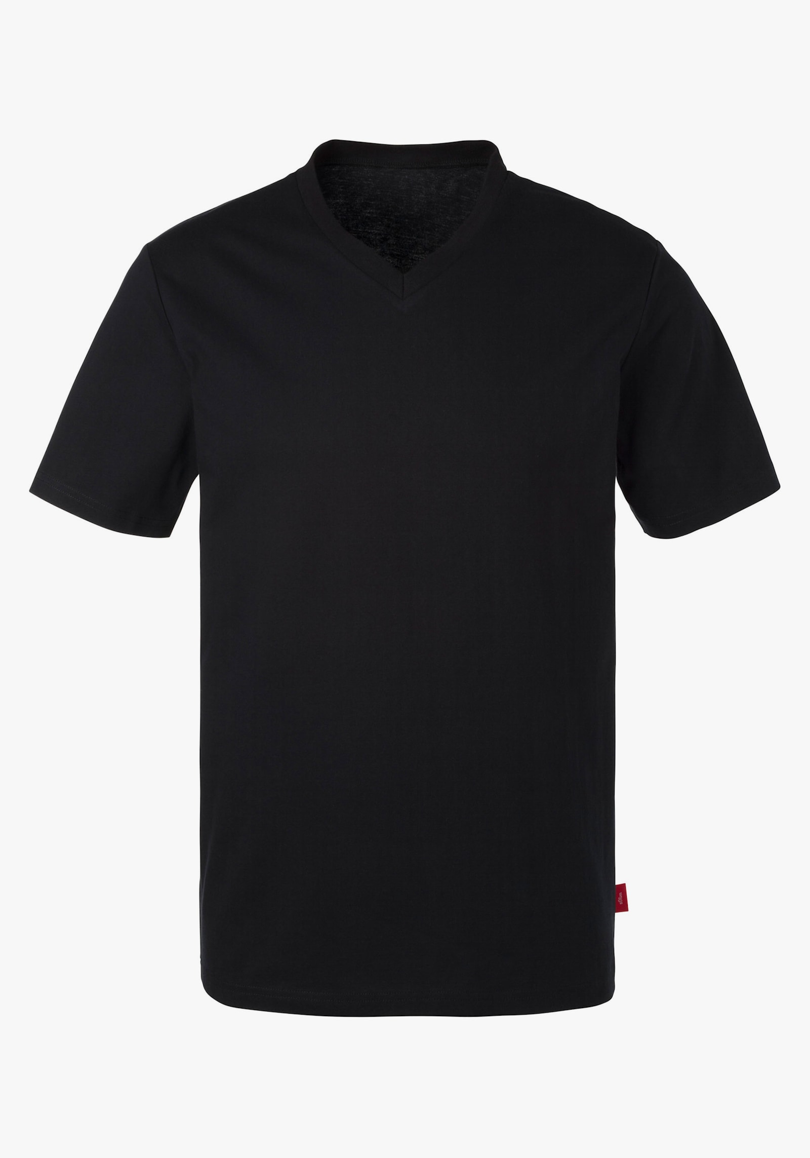 s.Oliver T-Shirt - grau-meliert, navy, schwarz