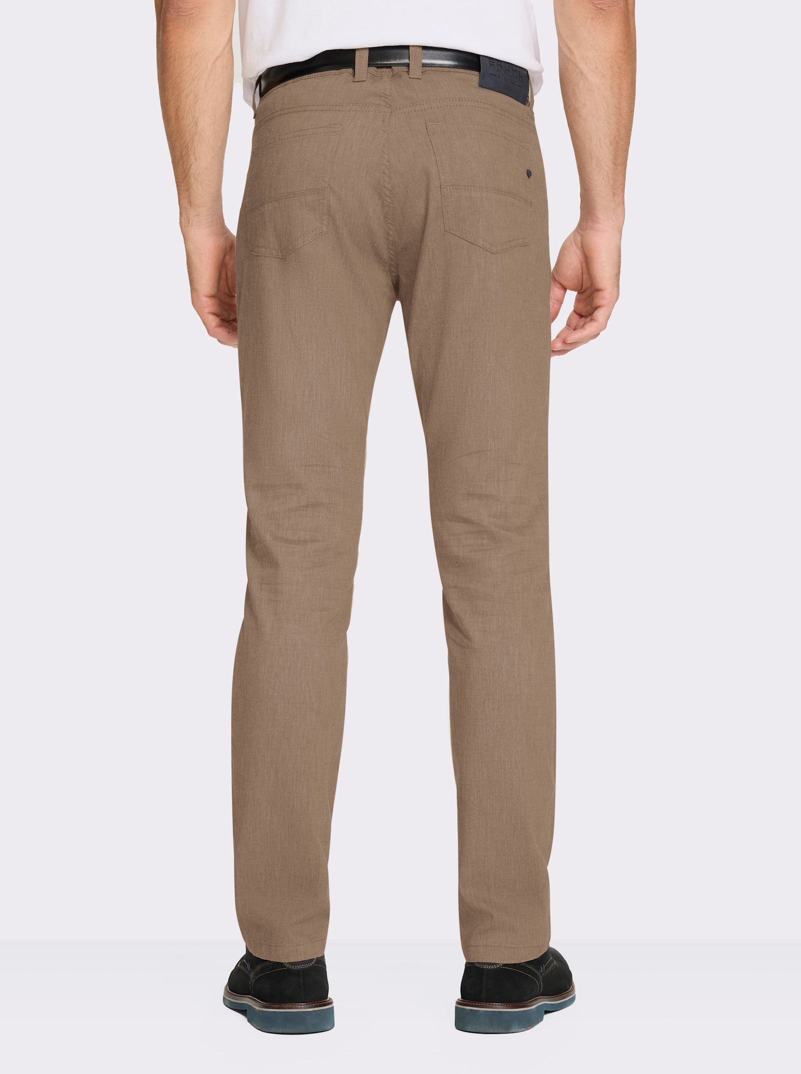 Brühl Hose mit Viskose- und Leinen-Anteil - braun-meliert