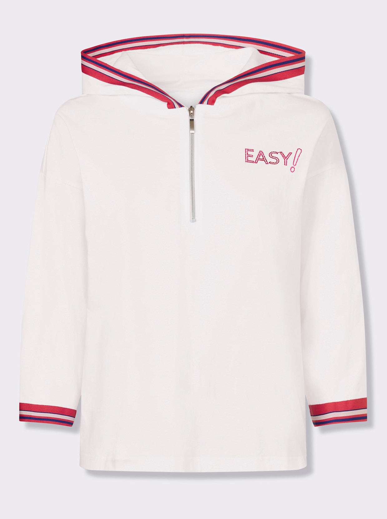 heine Kapuzensweatshirt - weiß-pink