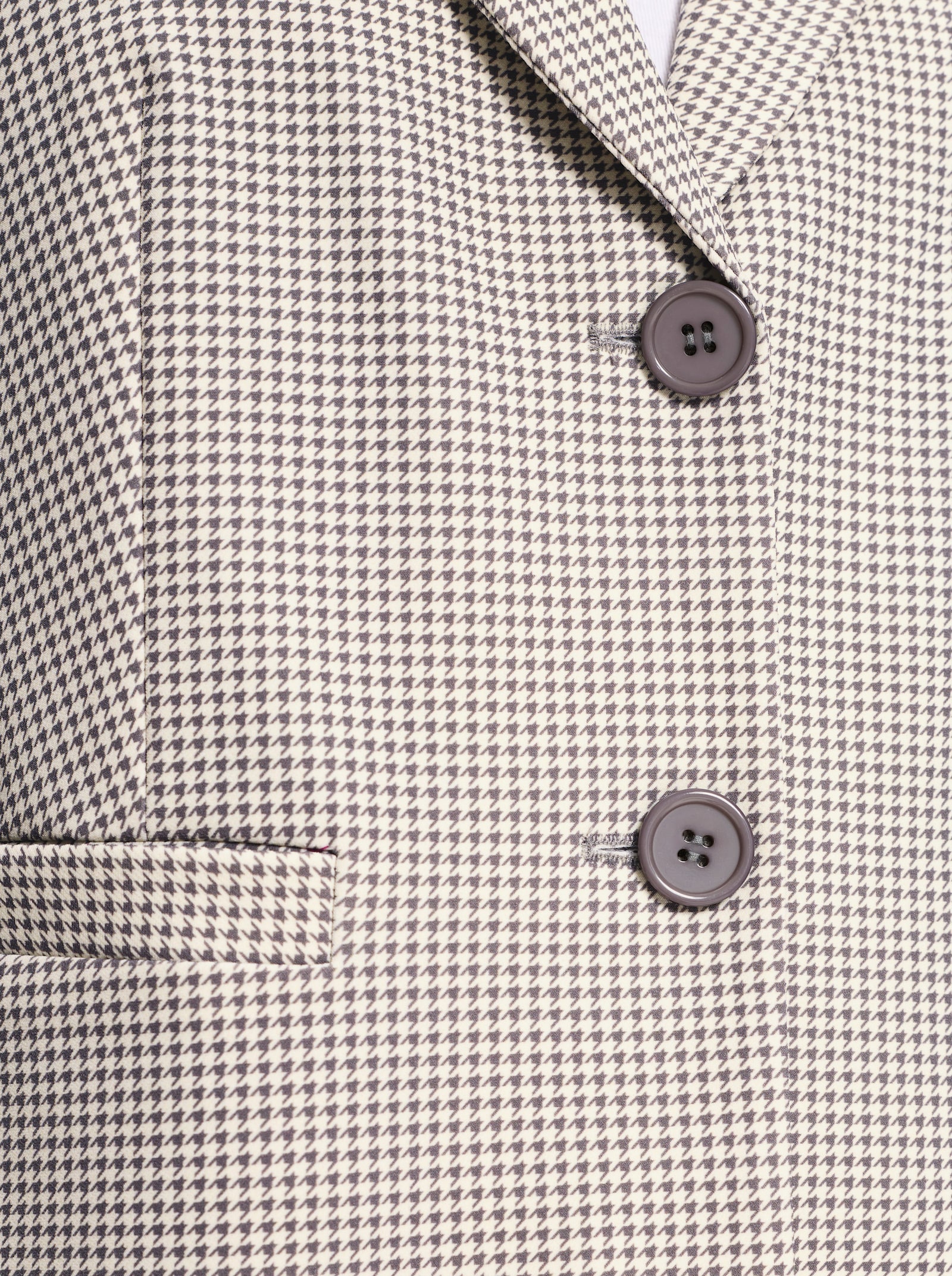 heine Hosenanzug im Pepita-Dessin - ecru-grau Pepita