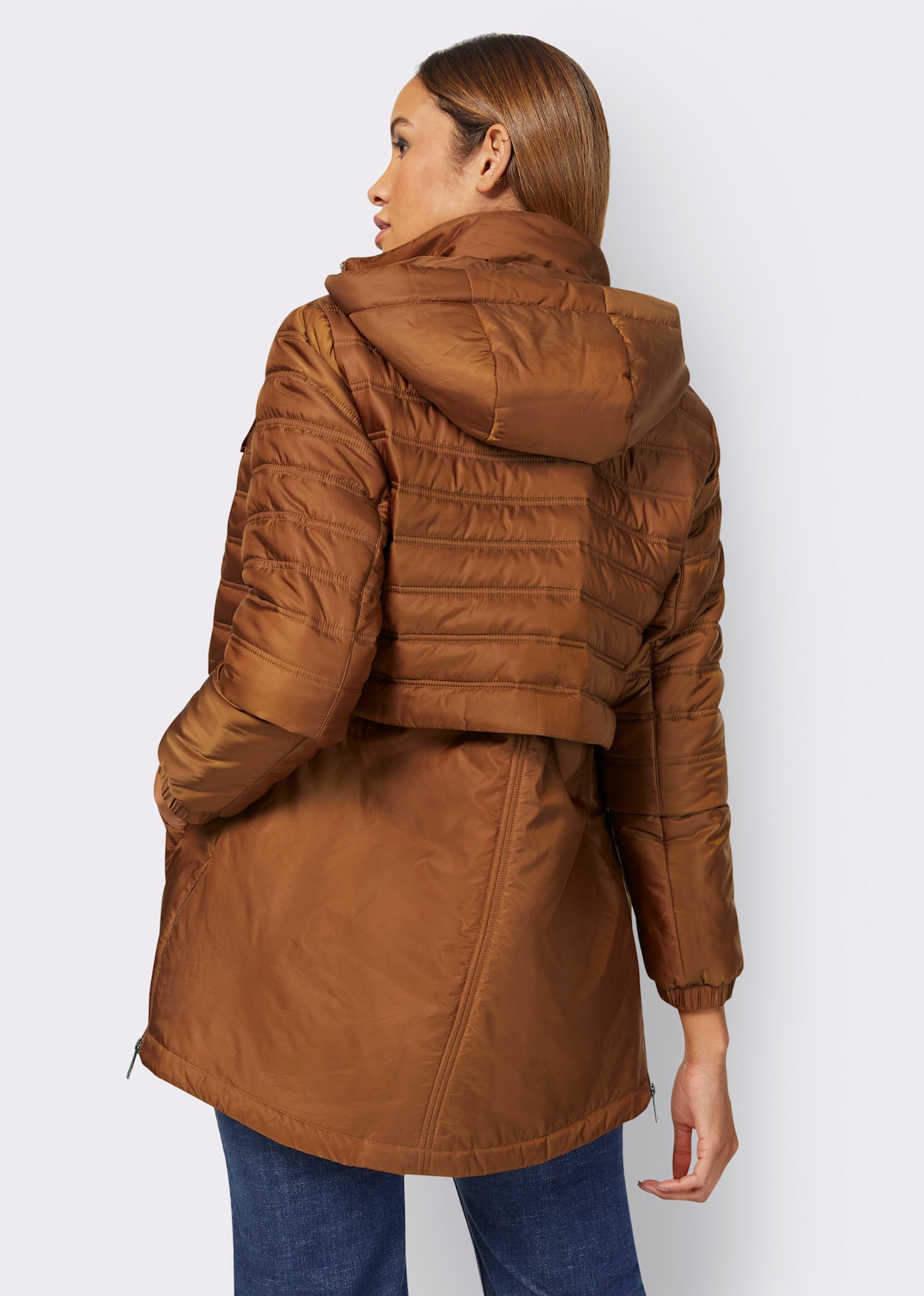 Steppjacke - cognac