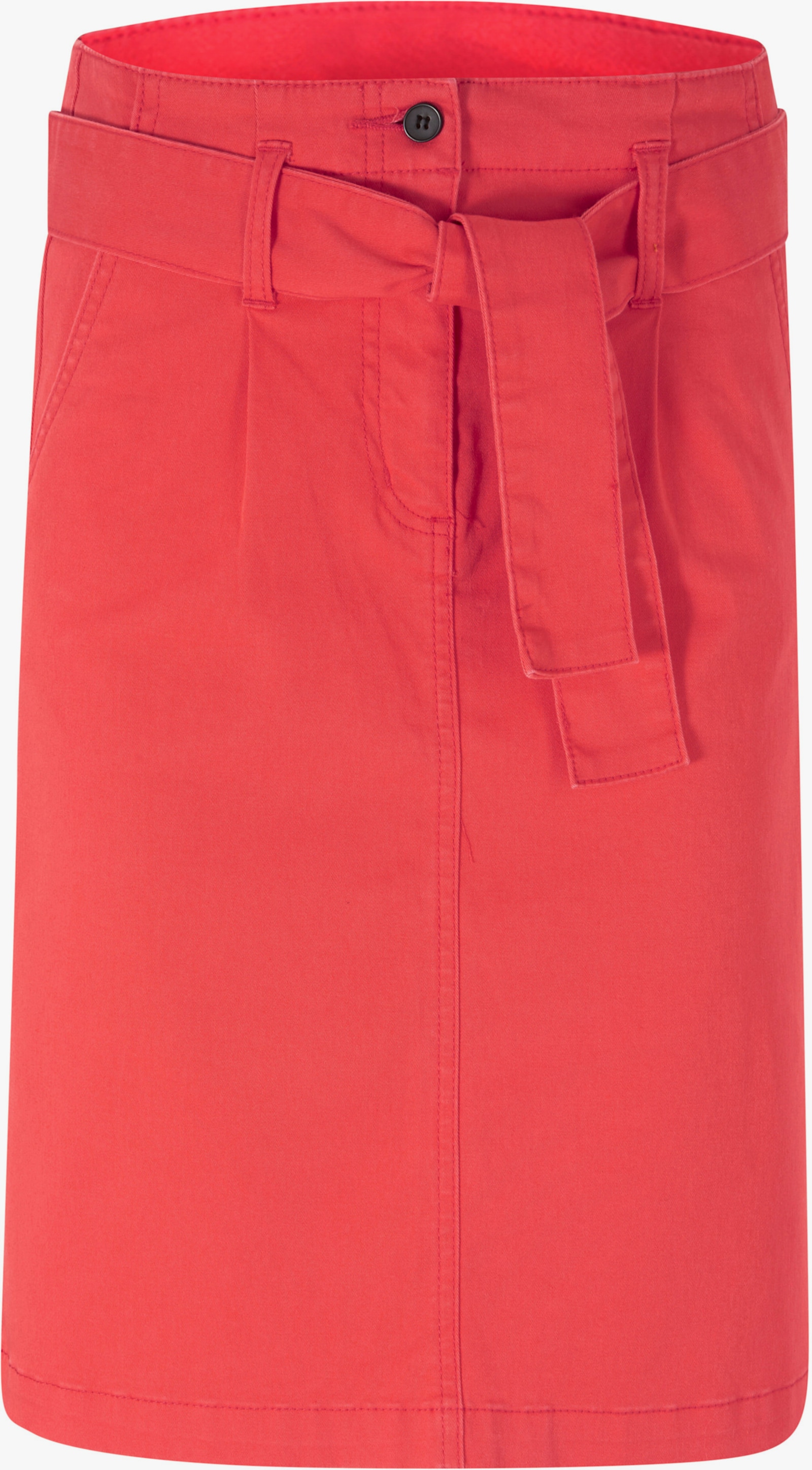 heine Geweven rok met bandplooien - langoustine