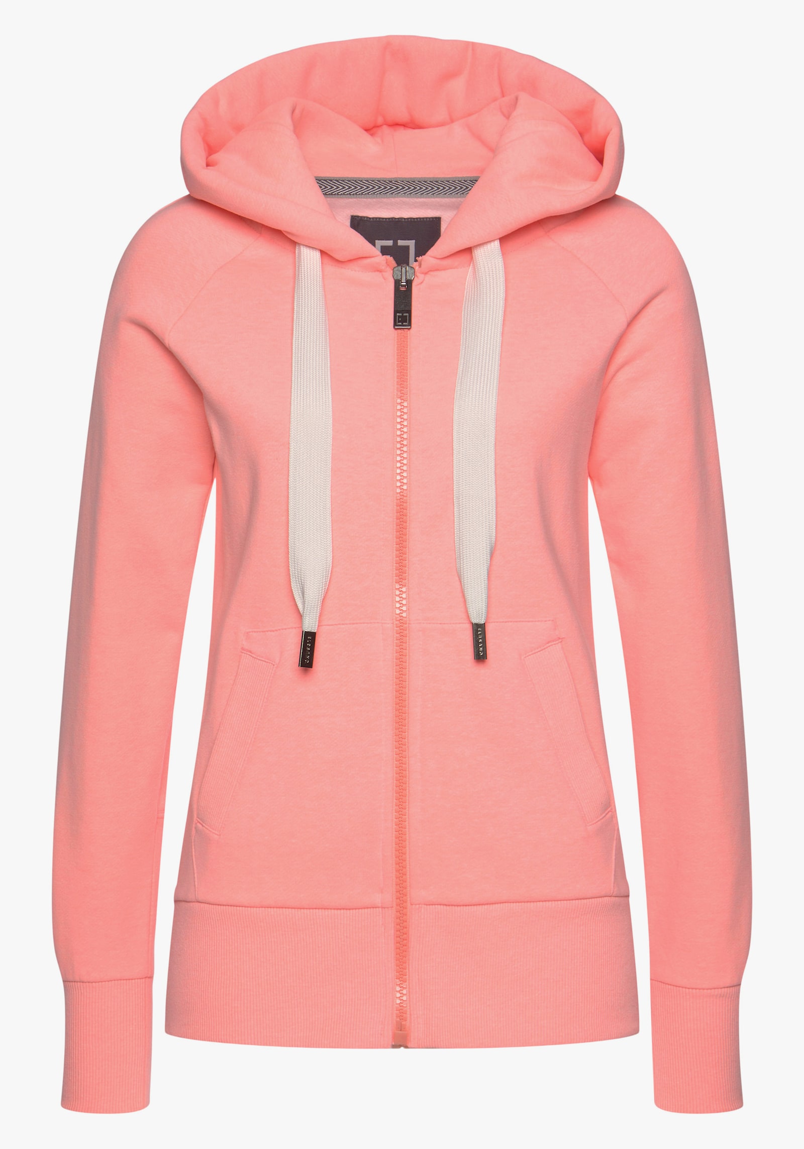 Elbsand Kapuzensweatjacke - koralle meliert