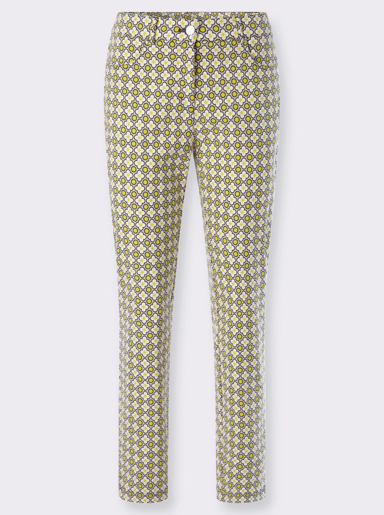 Bengalinhose - sand-limone-bedruckt