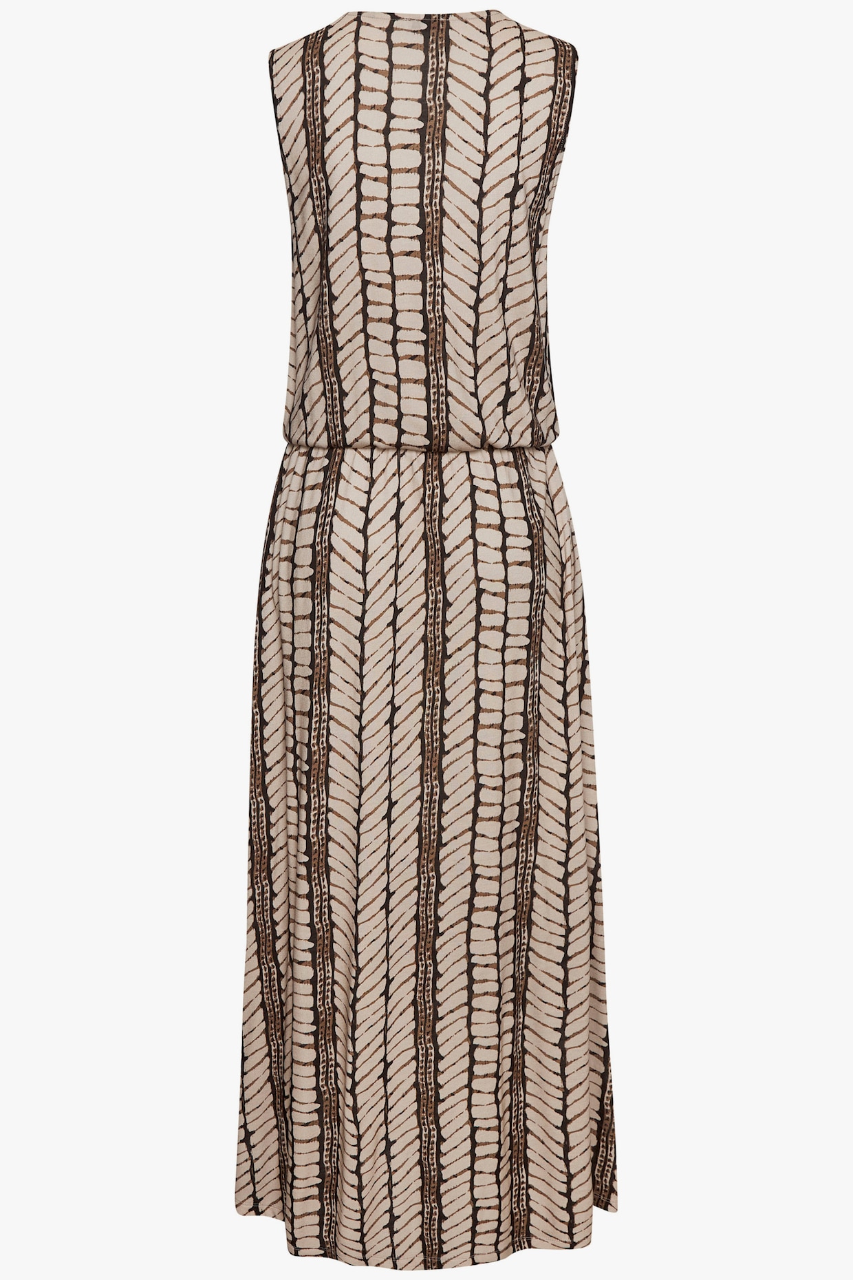 LASCANA Maxi-jurk - beige/bruin bedrukt