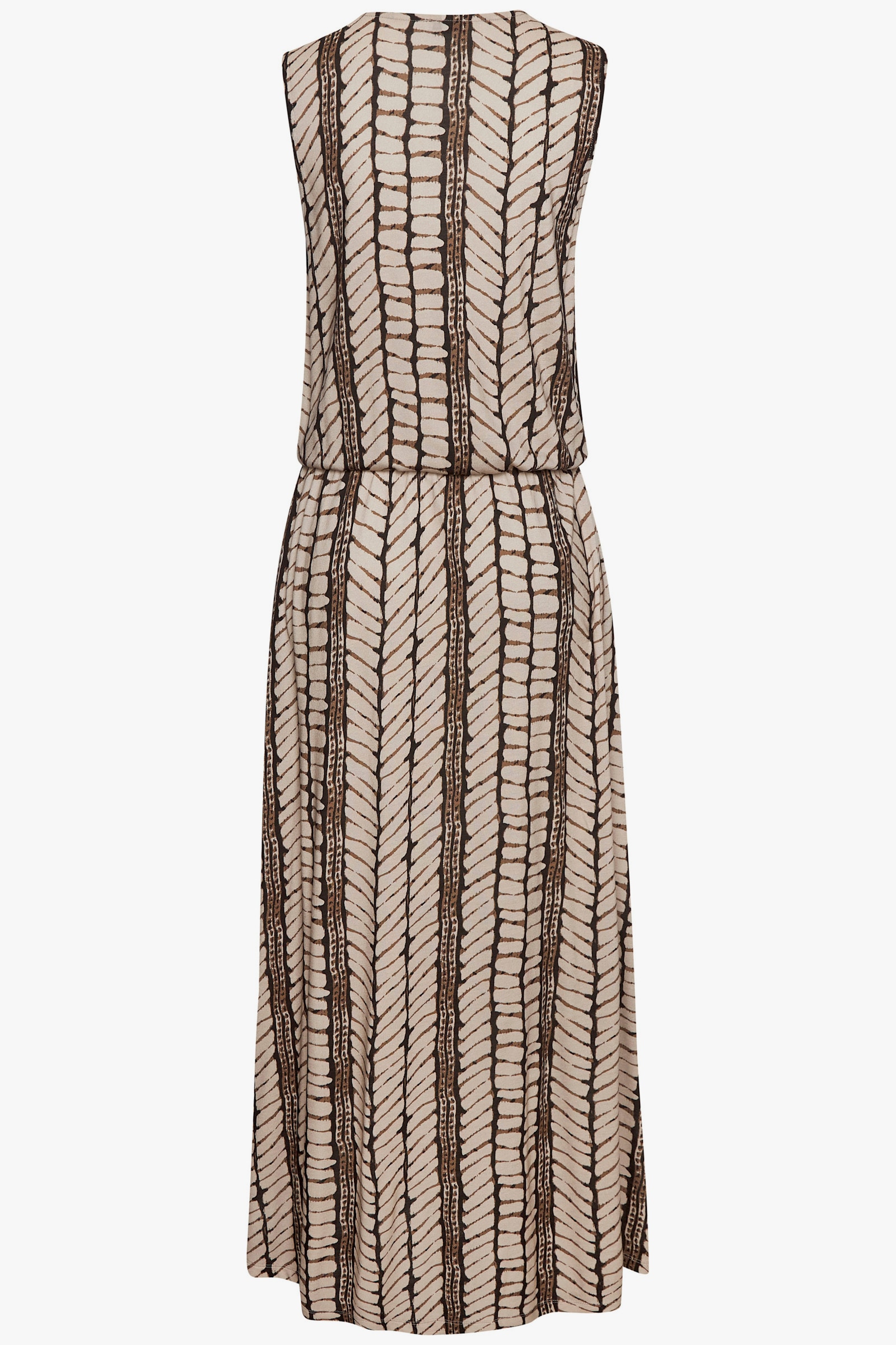 LASCANA Robe longue - beige-marron imprimé