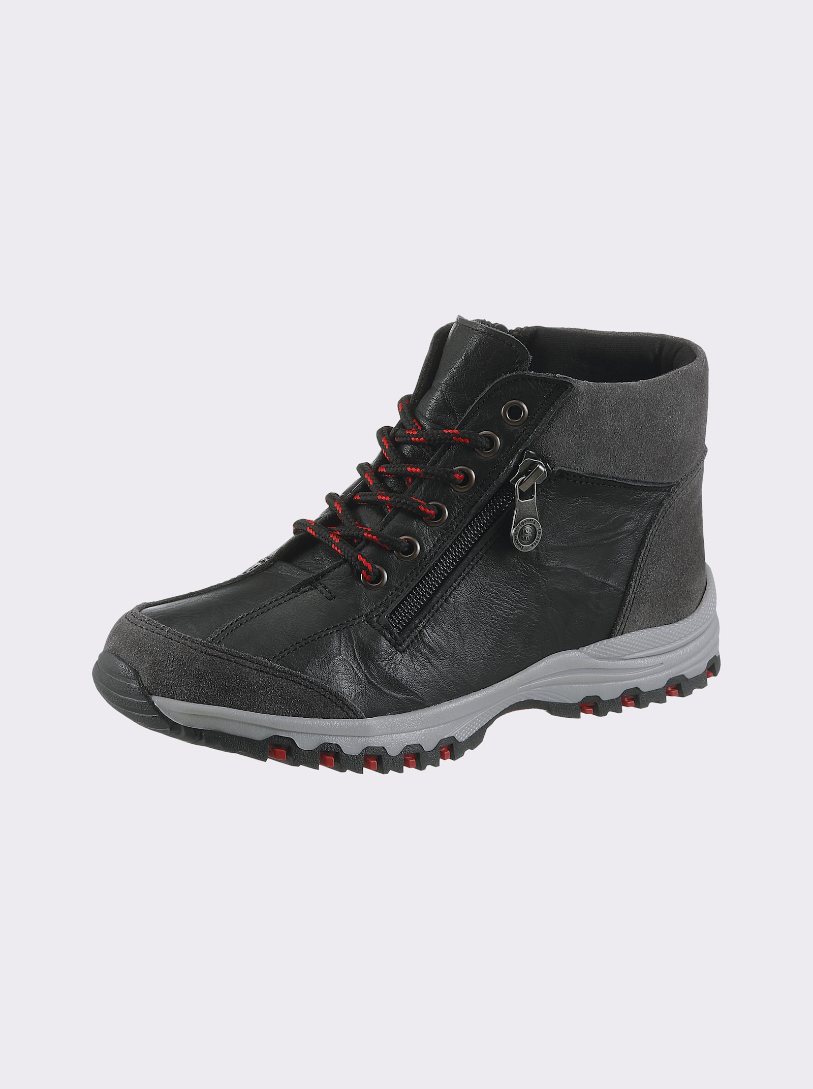 airsoft modern+ Stiefelette mit Profilsohle - schwarz