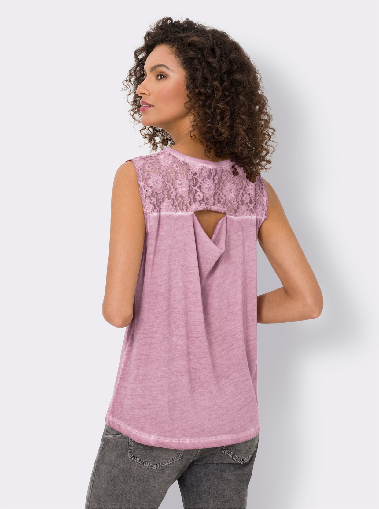 heine Kanten top - roze