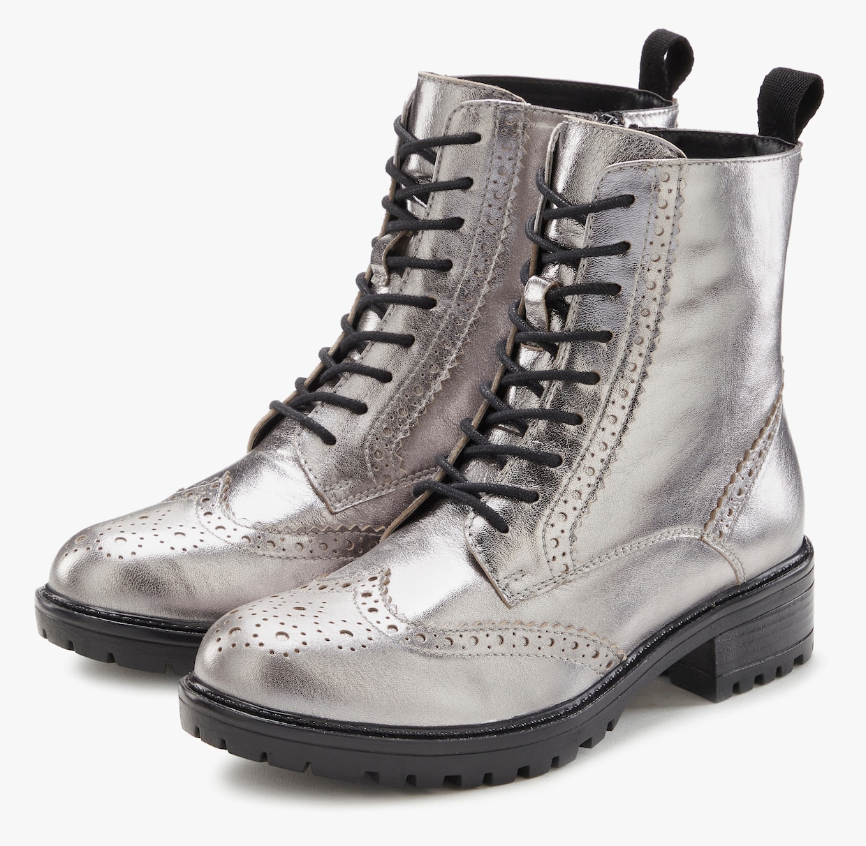 LASCANA Veterboots - Zilverkleur