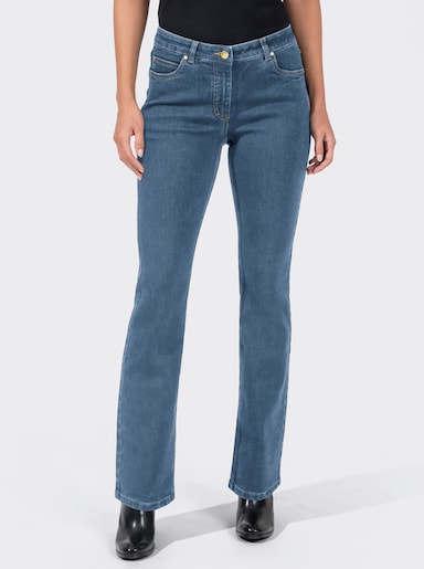 Bootcut-Jeans im 5-Pocket-Stil - blue-bleached