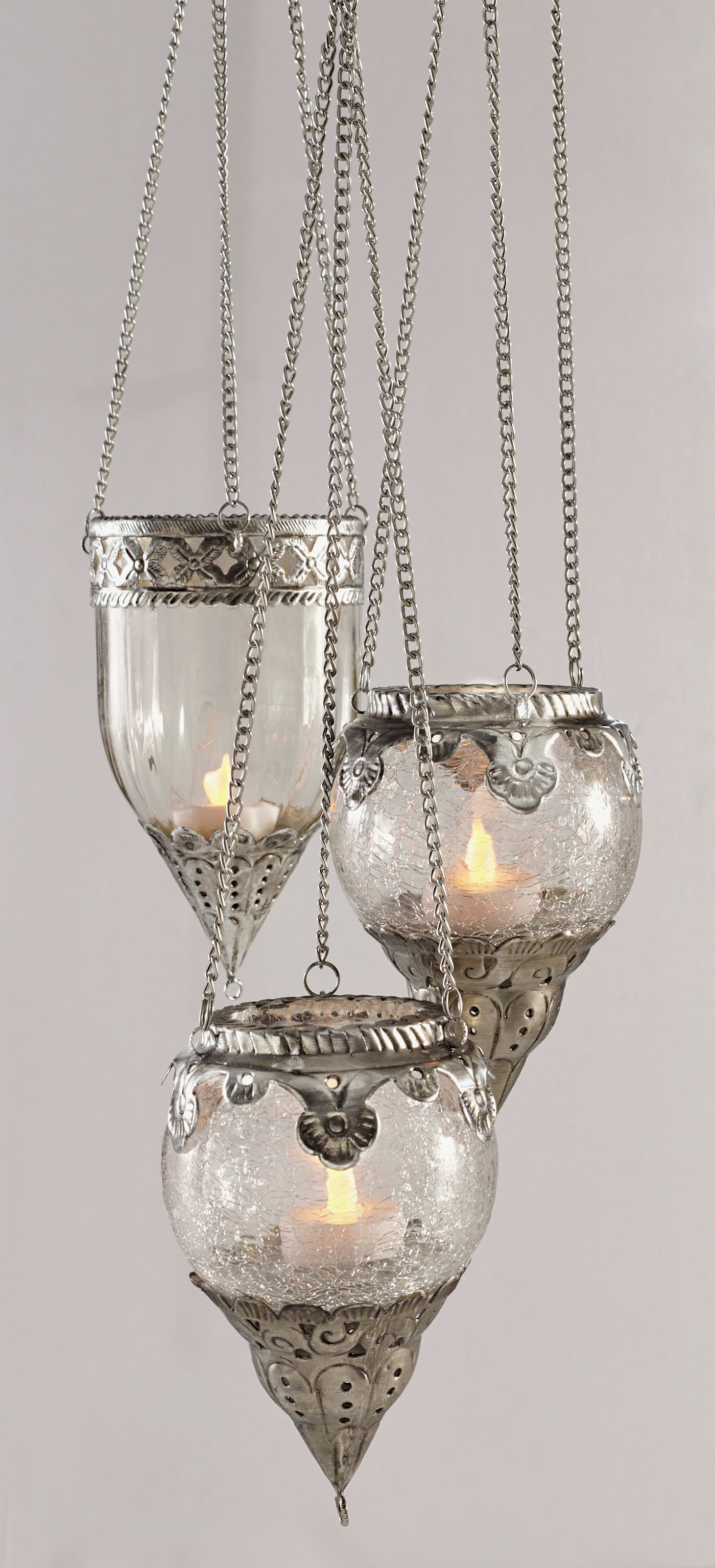 heine home Hängeampel - antiksilberfarben