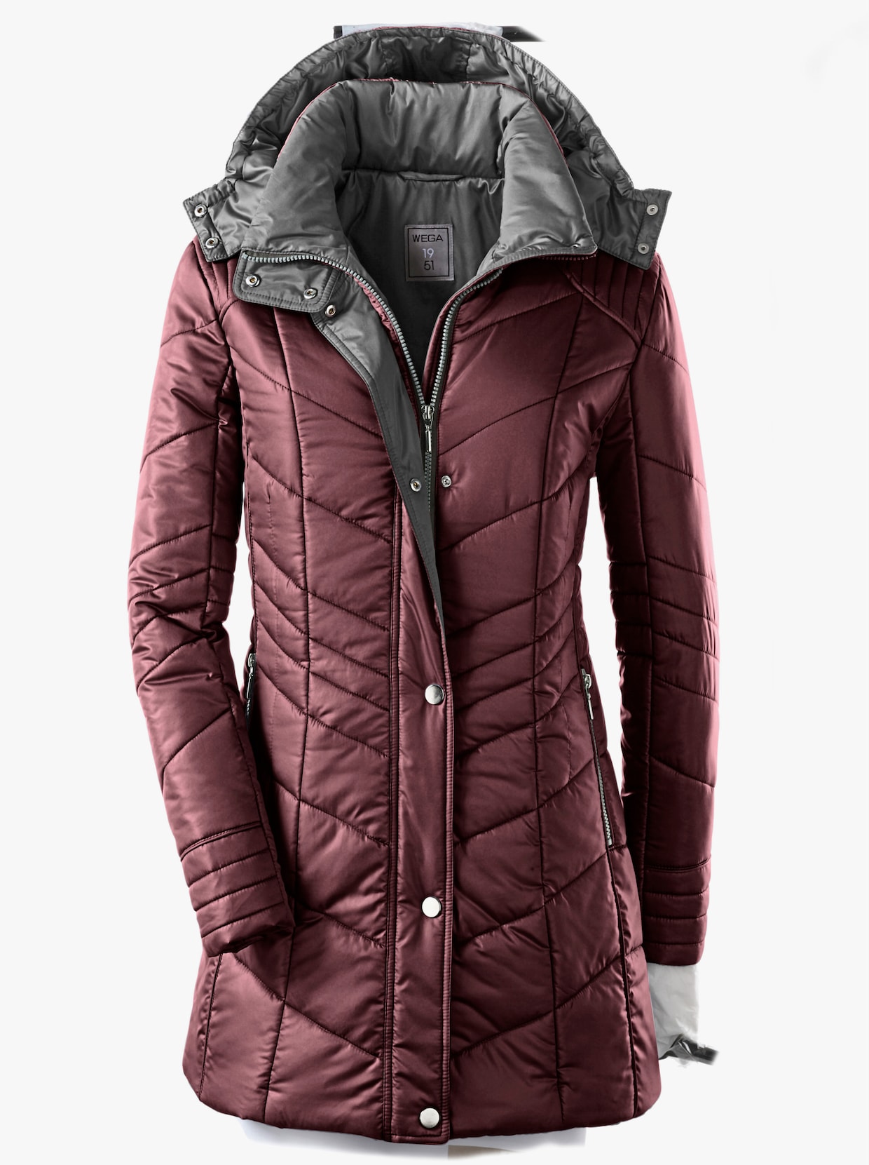 Steppjacke - bordeaux