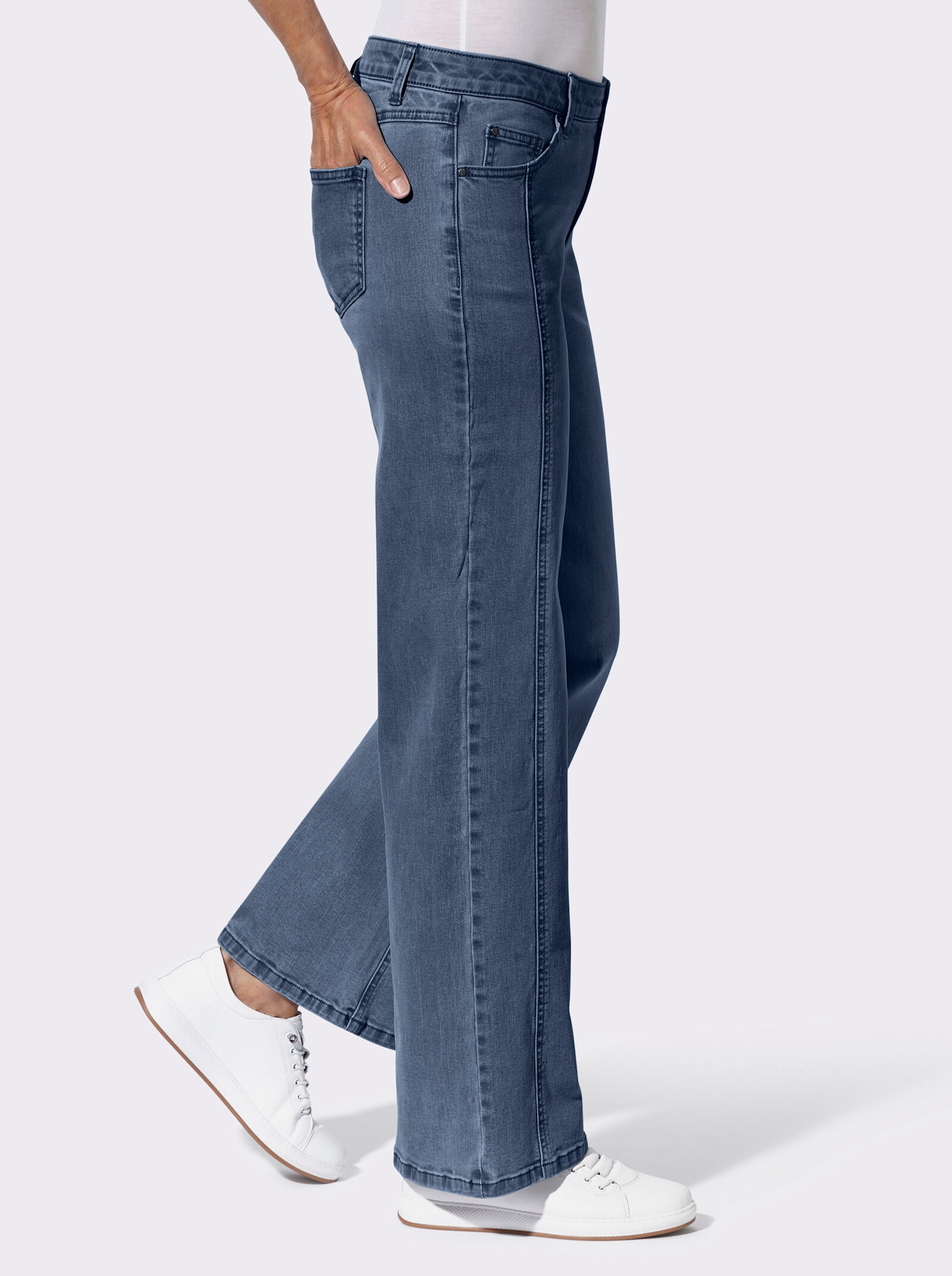 5-Pocket-Jeans in Stretch-Qualität - blue-stone-washed
