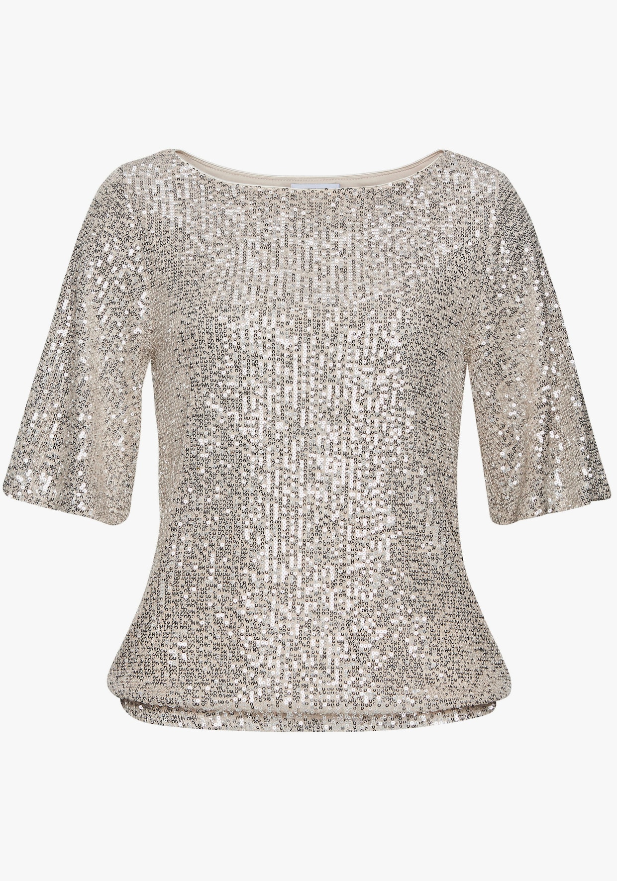 LASCANA Paillettenshirt - champagner