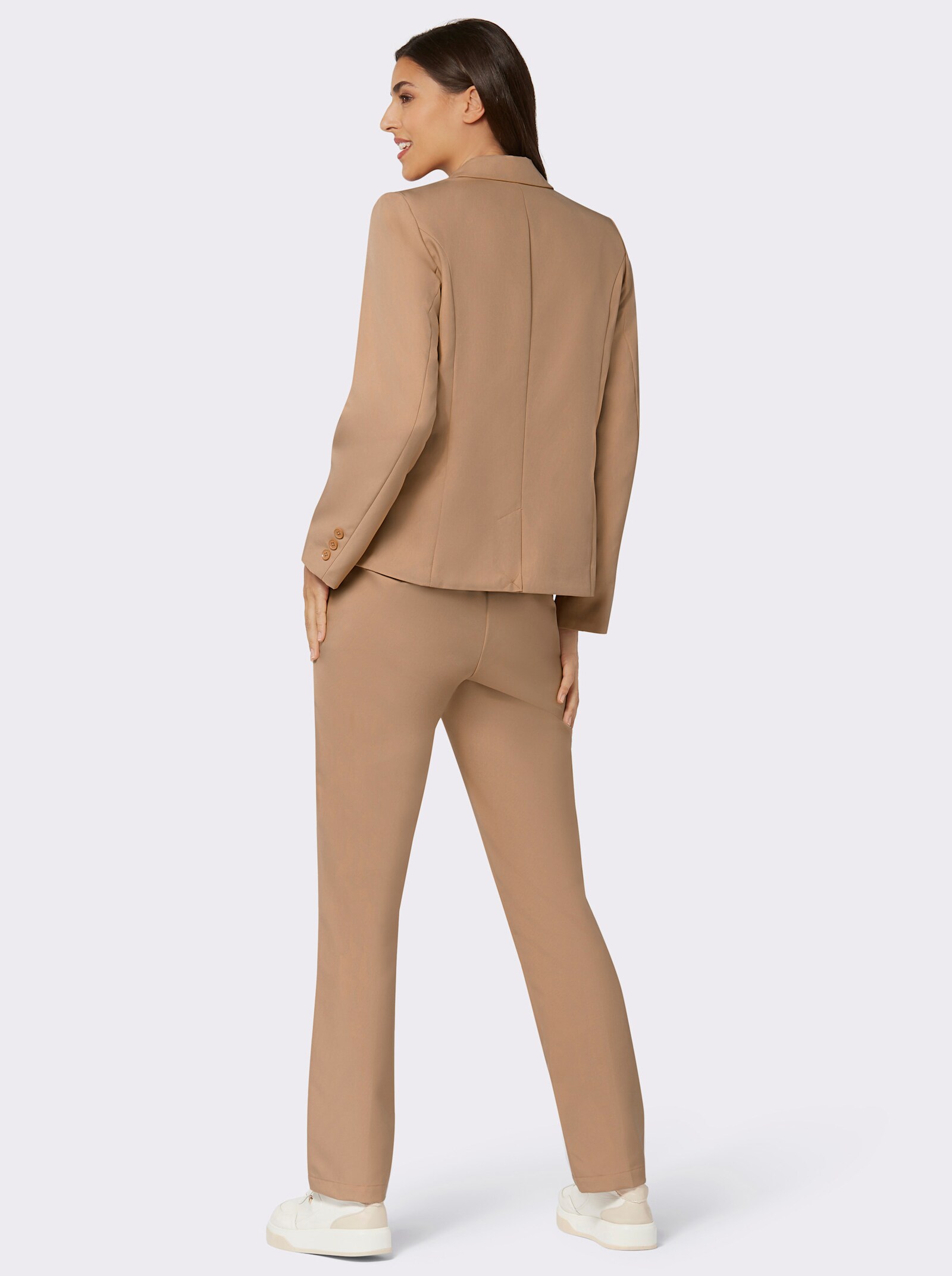 Broekpak van onderhoudsarm materiaal - camel