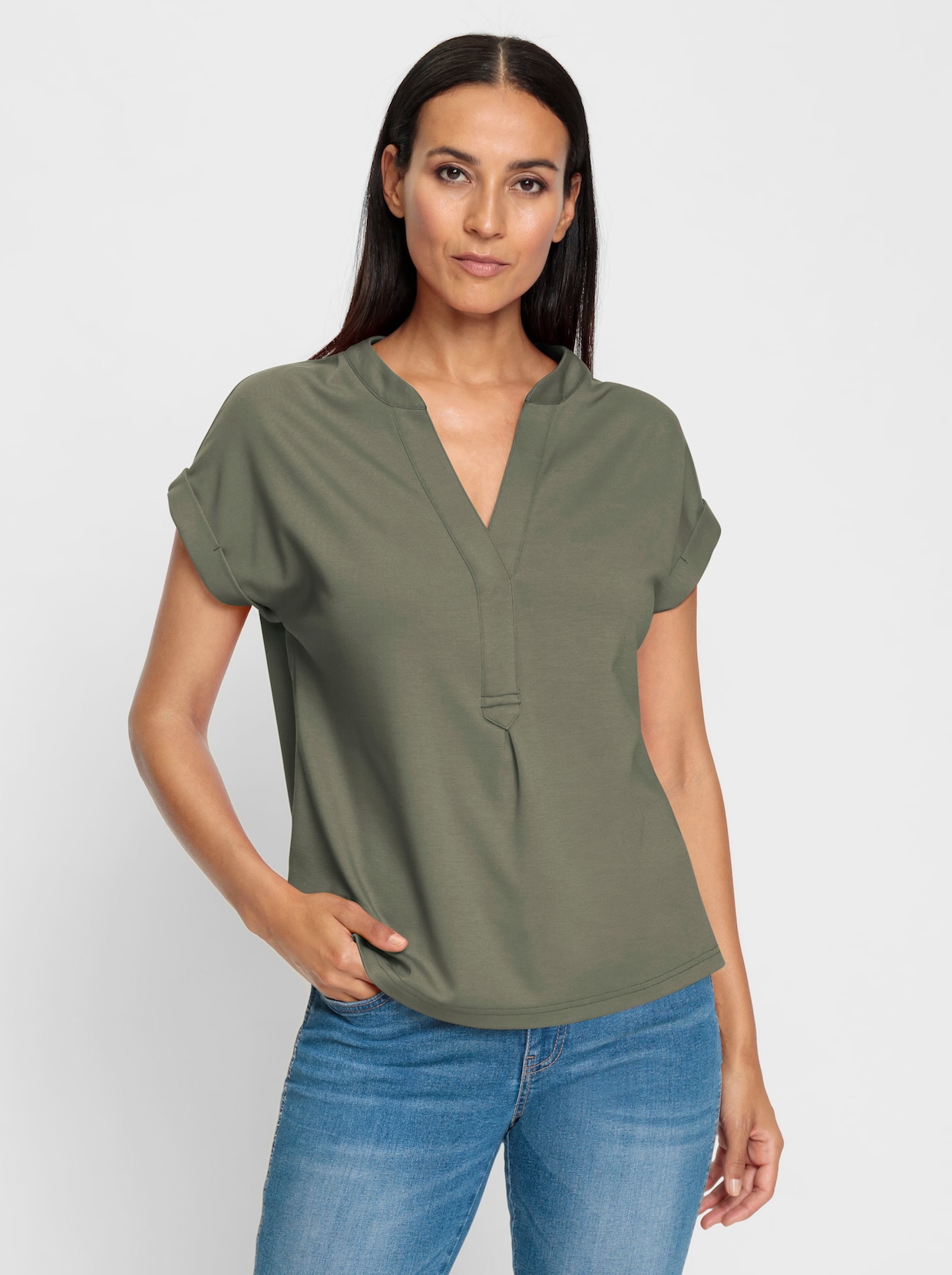 heine Kurzarmshirt - khaki