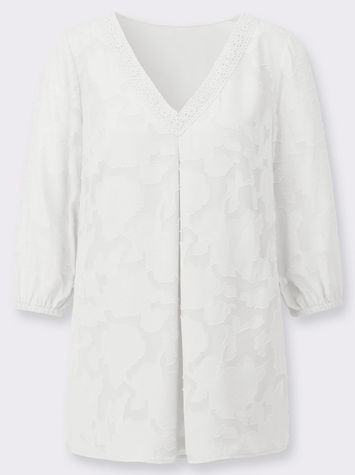 Longbluse - ecru
