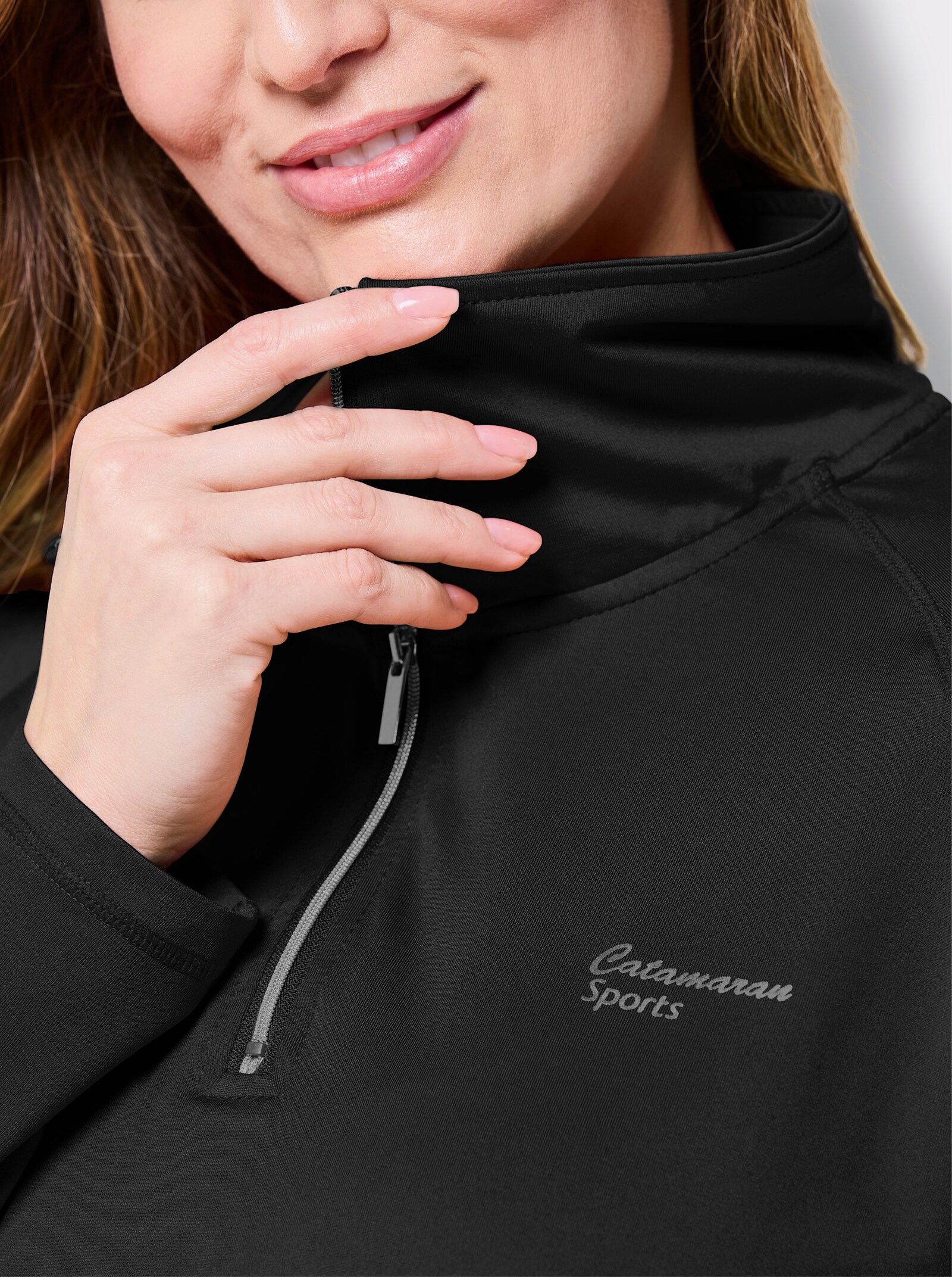 Catamaran Sports Funktionsshirt , atmungsaktiv und schnell trocknend - schwarz