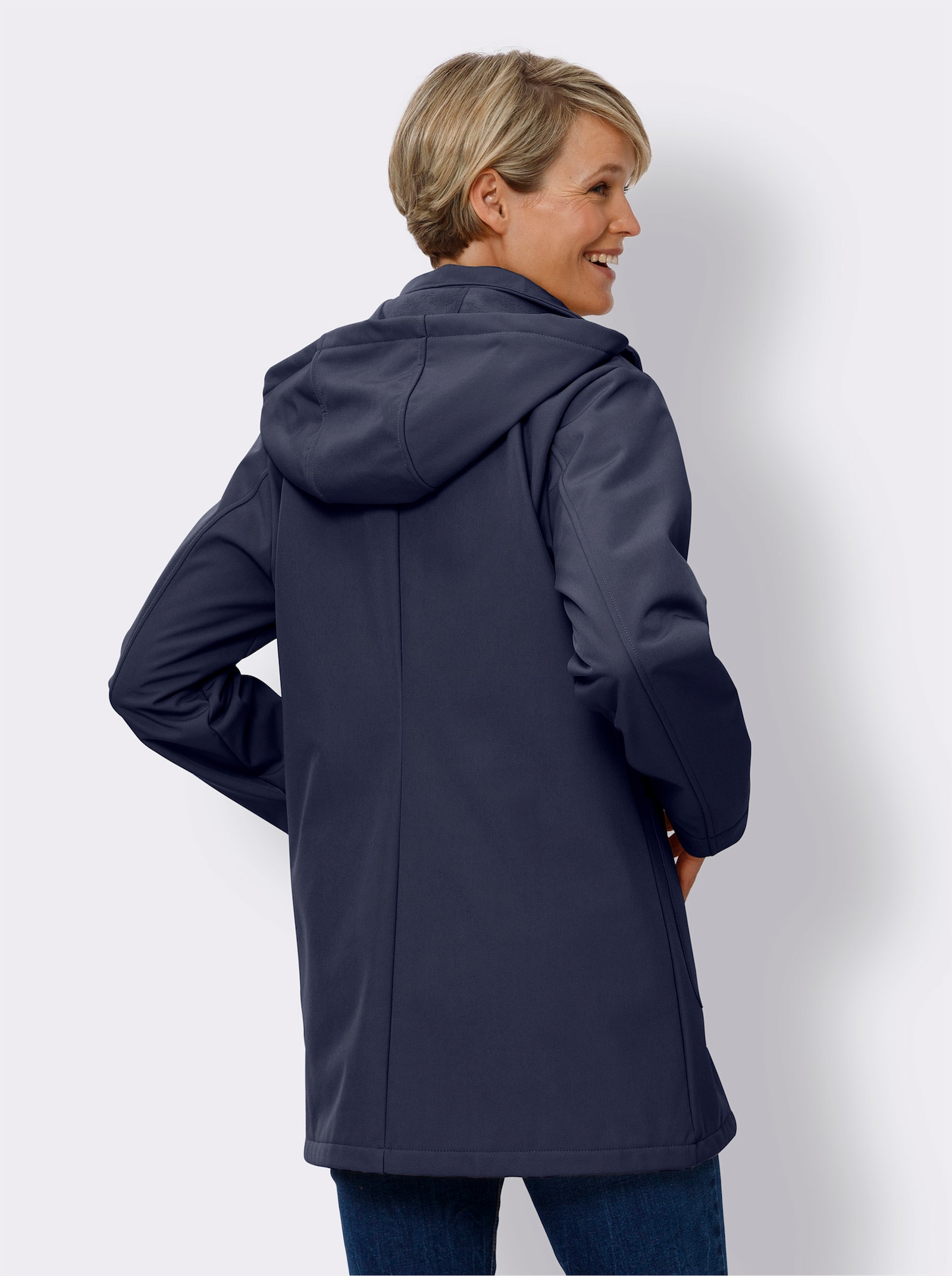 Softshelljacke mit Fleece-Futter - marine