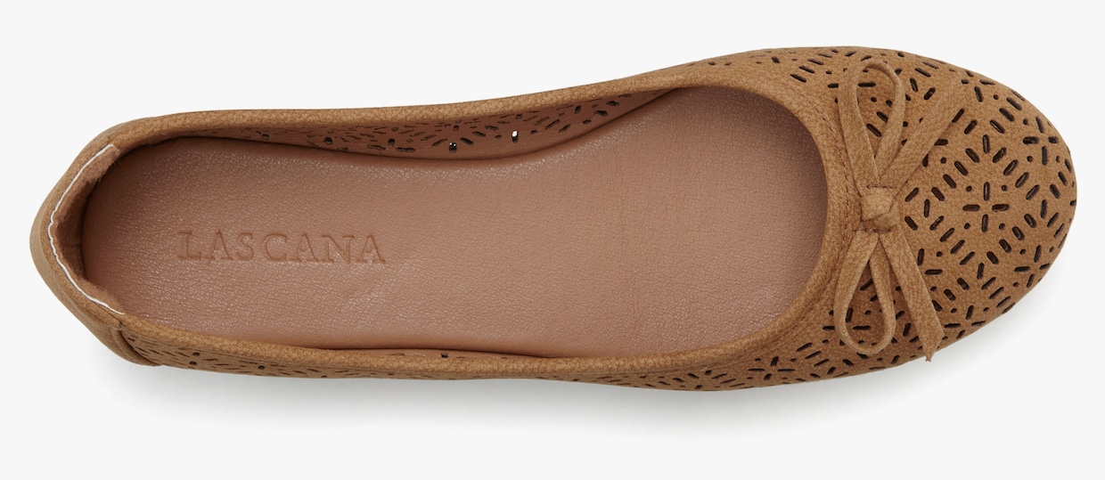 LASCANA ballerina - camelkleuren