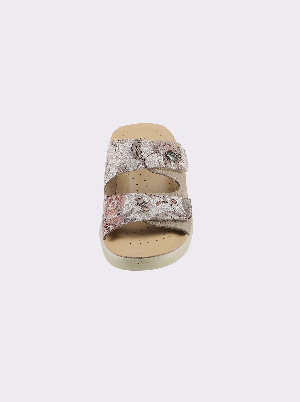 airsoft comfort+ slippers - beige gebloemd