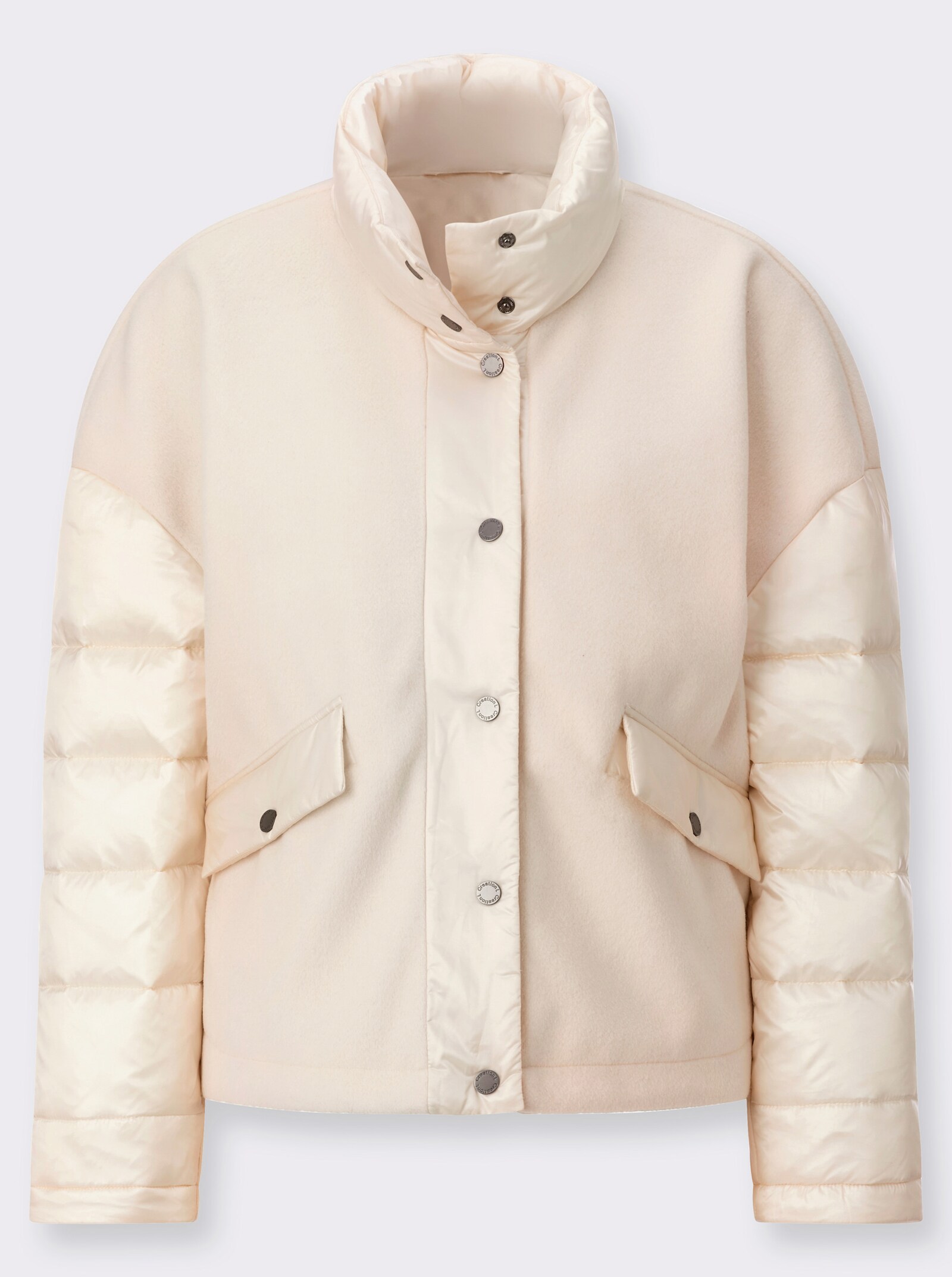 Kurzjacke im lässigen Schnitt - champagner