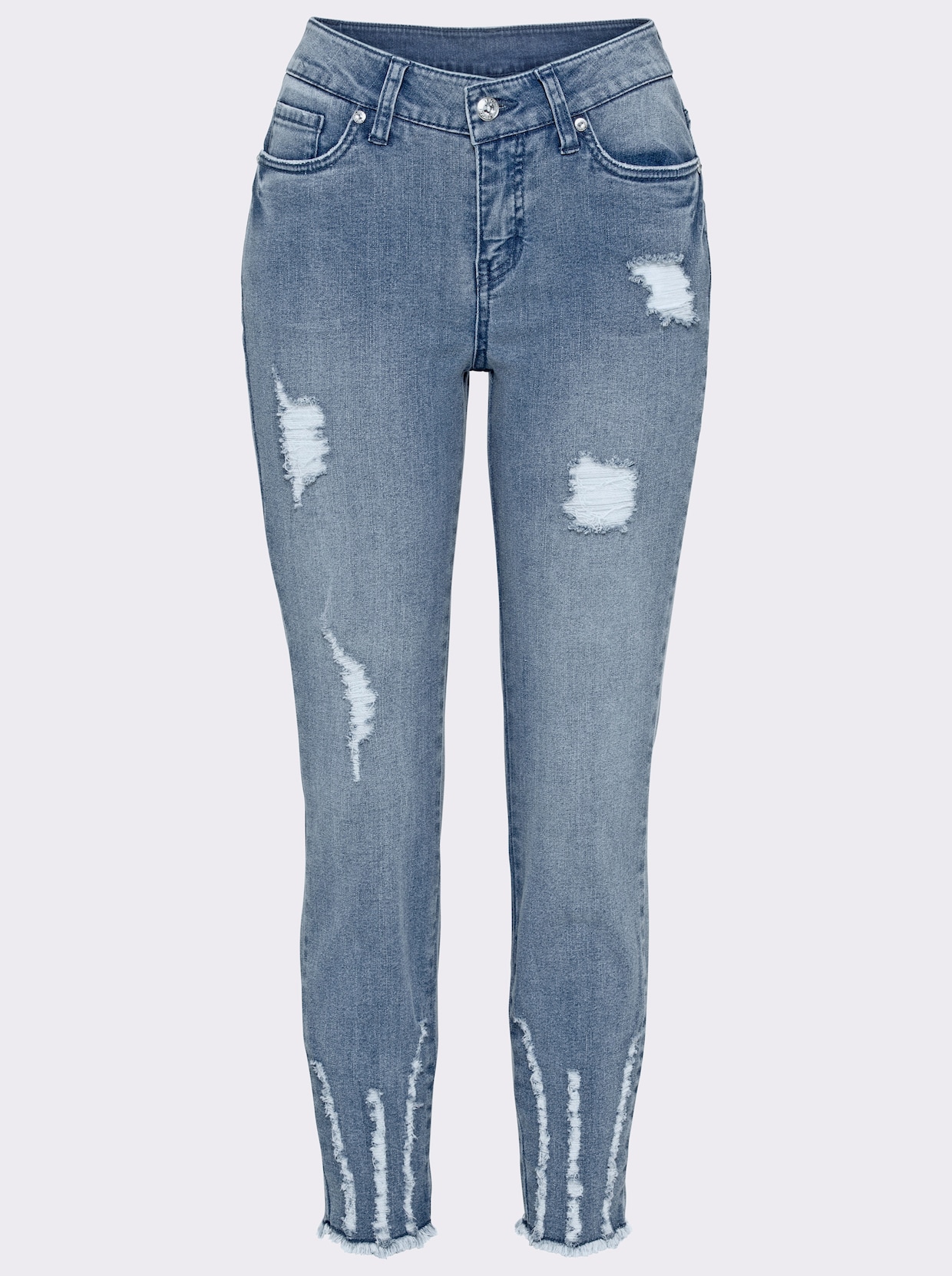 7/8-jeans - blue-bleached