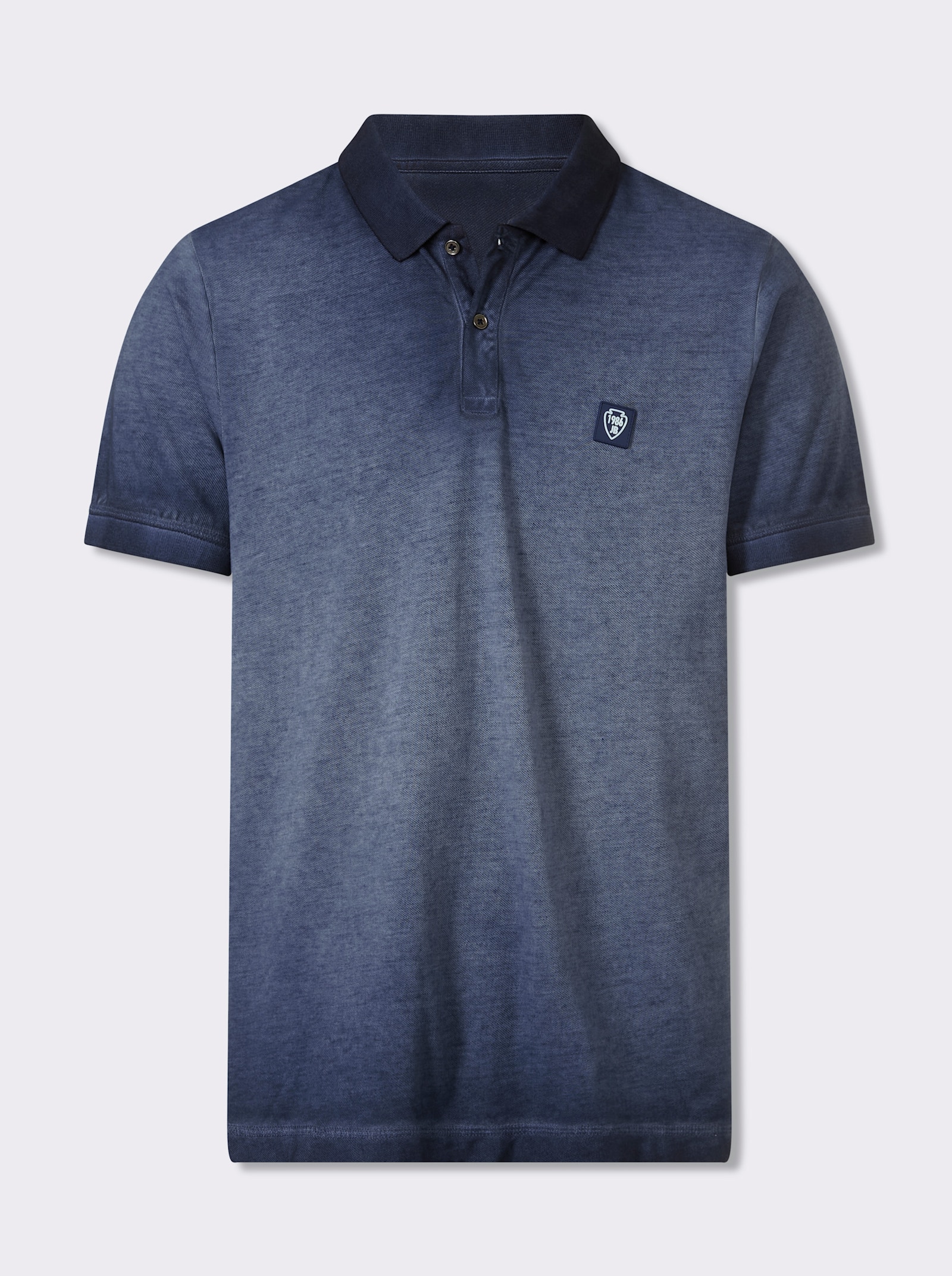 Catamaran Kurzarmshirt in verwaschener Optik - dunkelblau