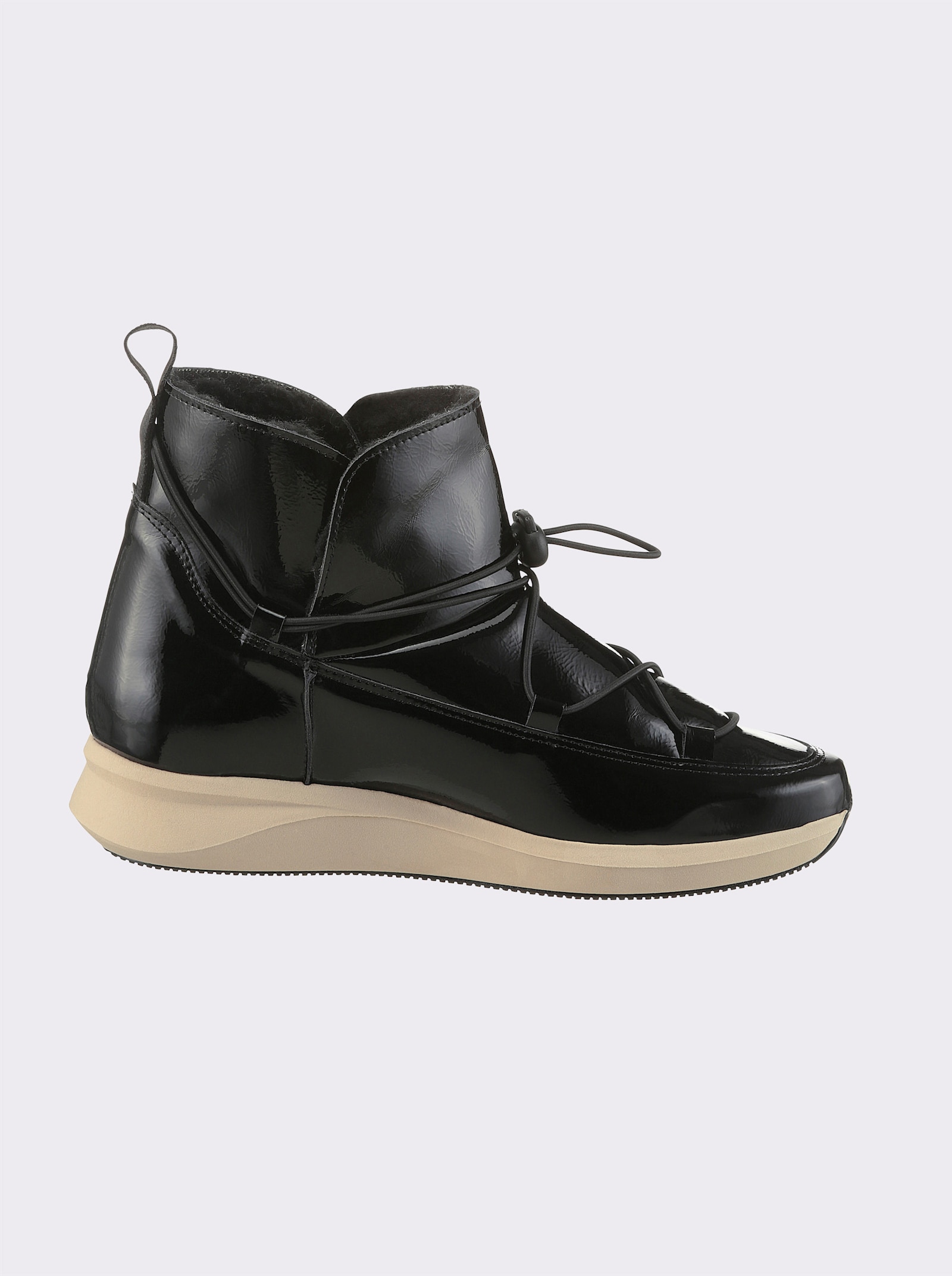 heine Stiefelette - schwarz-lack