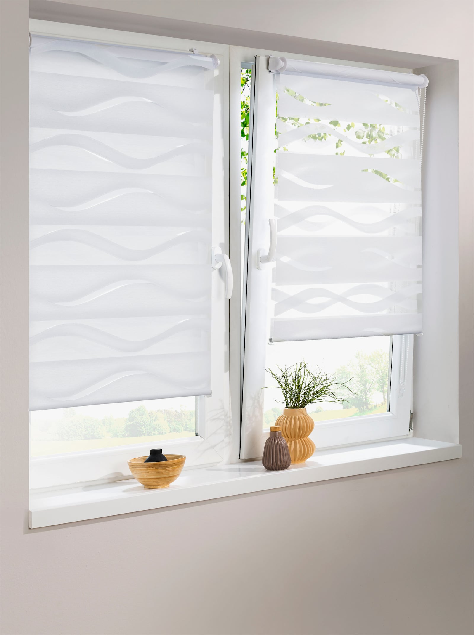 heine home Doppelrollo - weiß