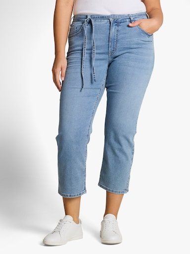 Skinny-fit-Jeans - clean light stone blue denim
