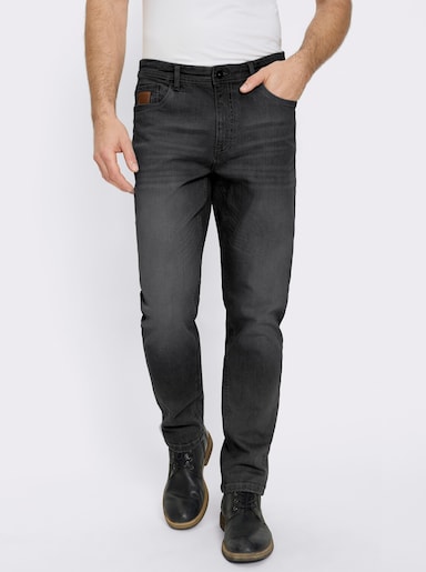 Marco Donati 5-Pocket-Jeans mit kontrastfarbenen Nähten - black denim