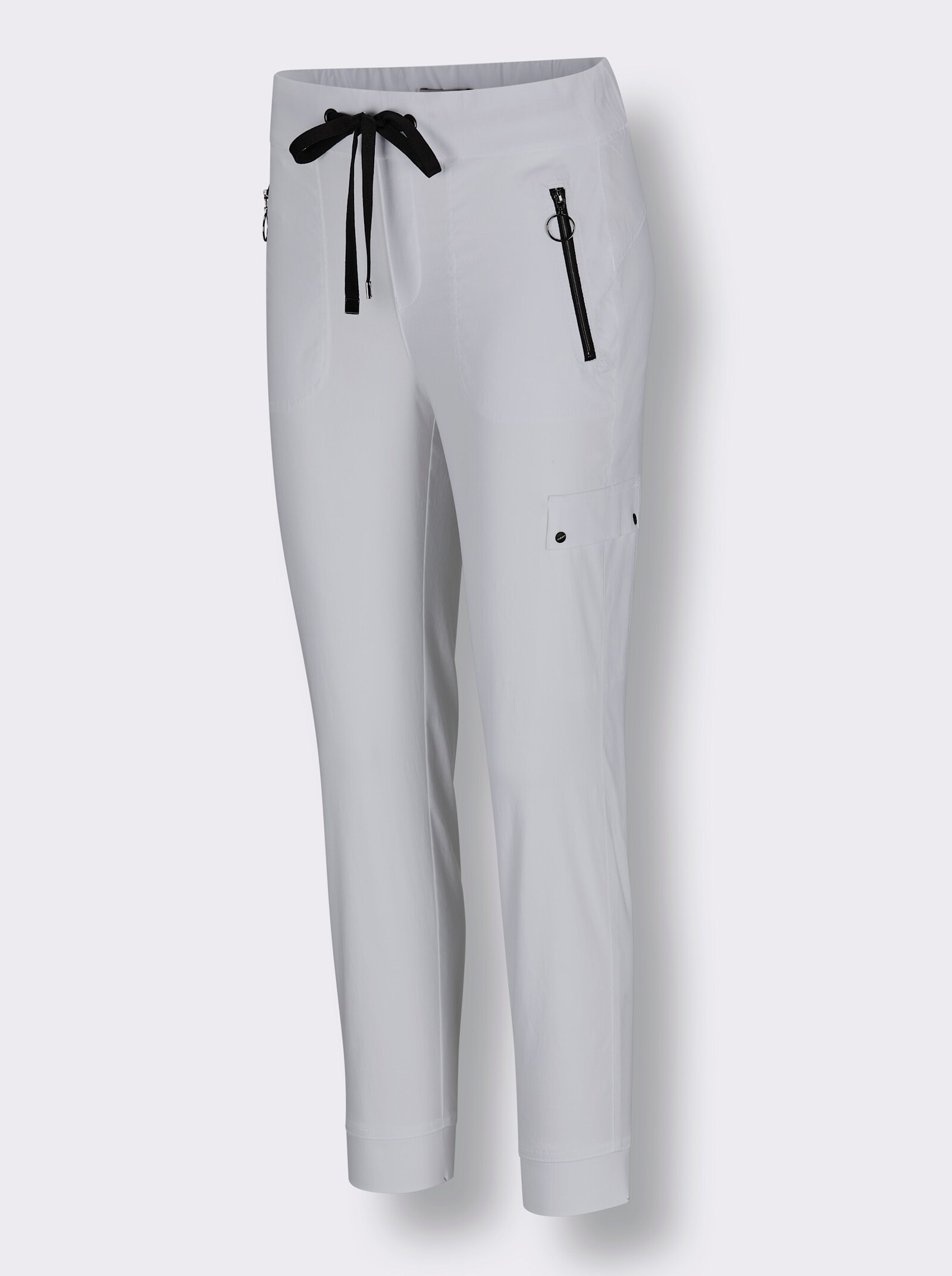 CREATION L PREMIUM Jogg Pants mit innenliegendem Dehnbund - hellgrau