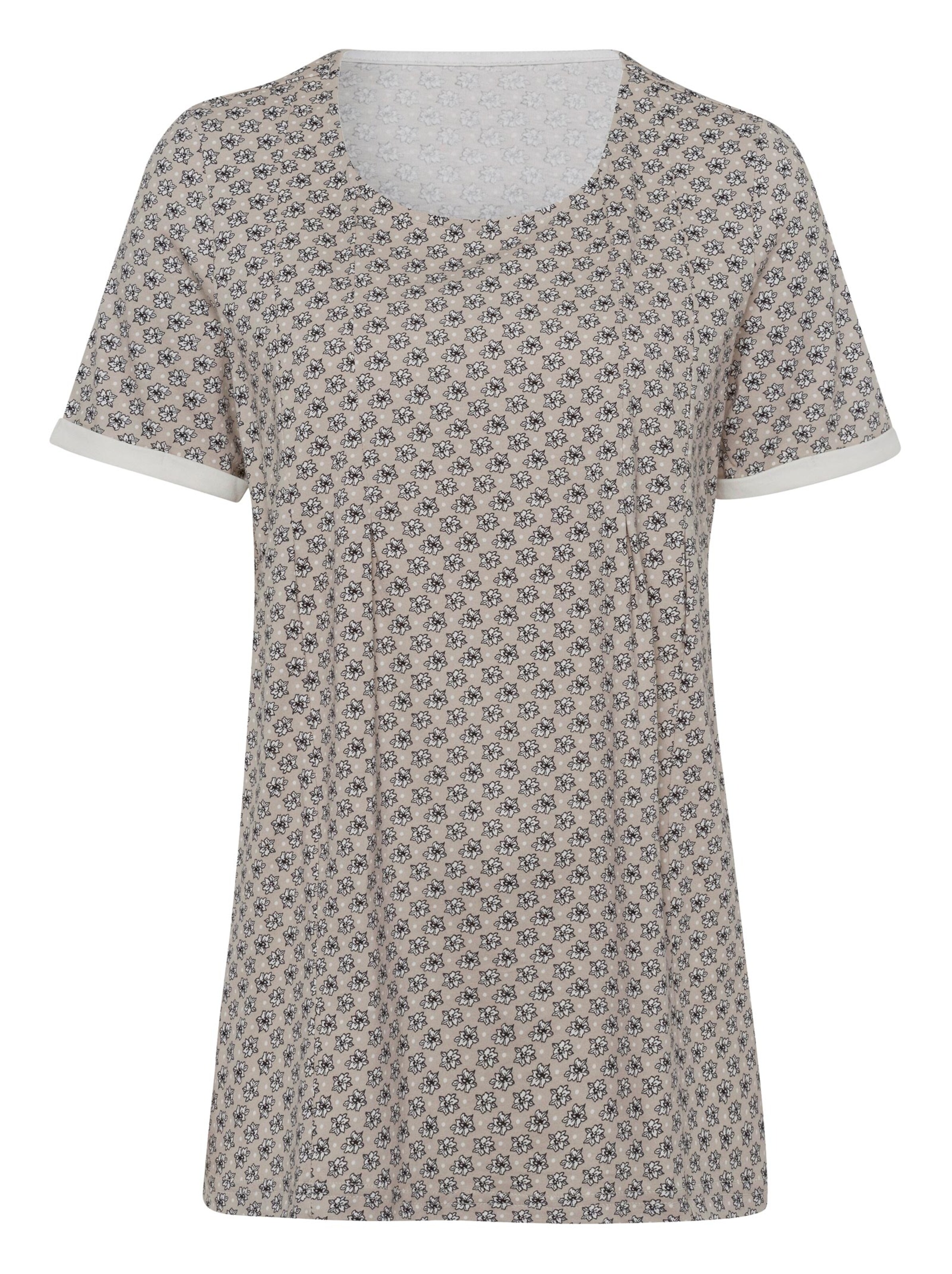 Shirt - taupe-gemustert
