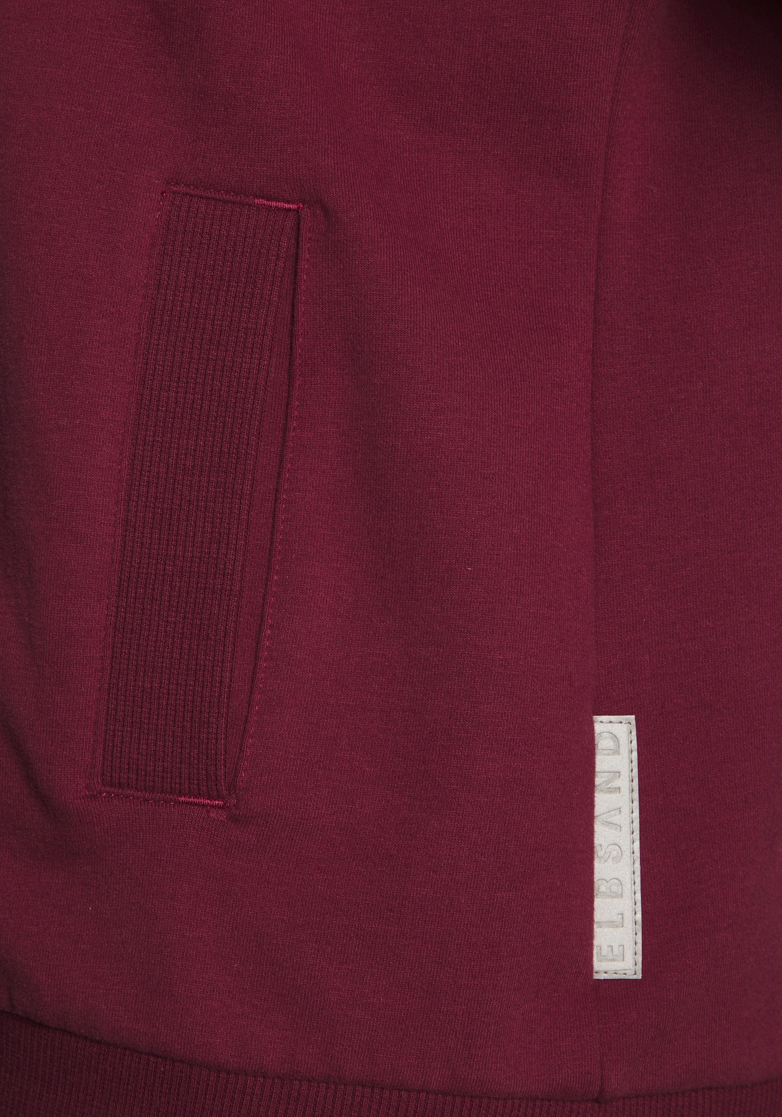 Elbsand Sweatjacke - weinrot