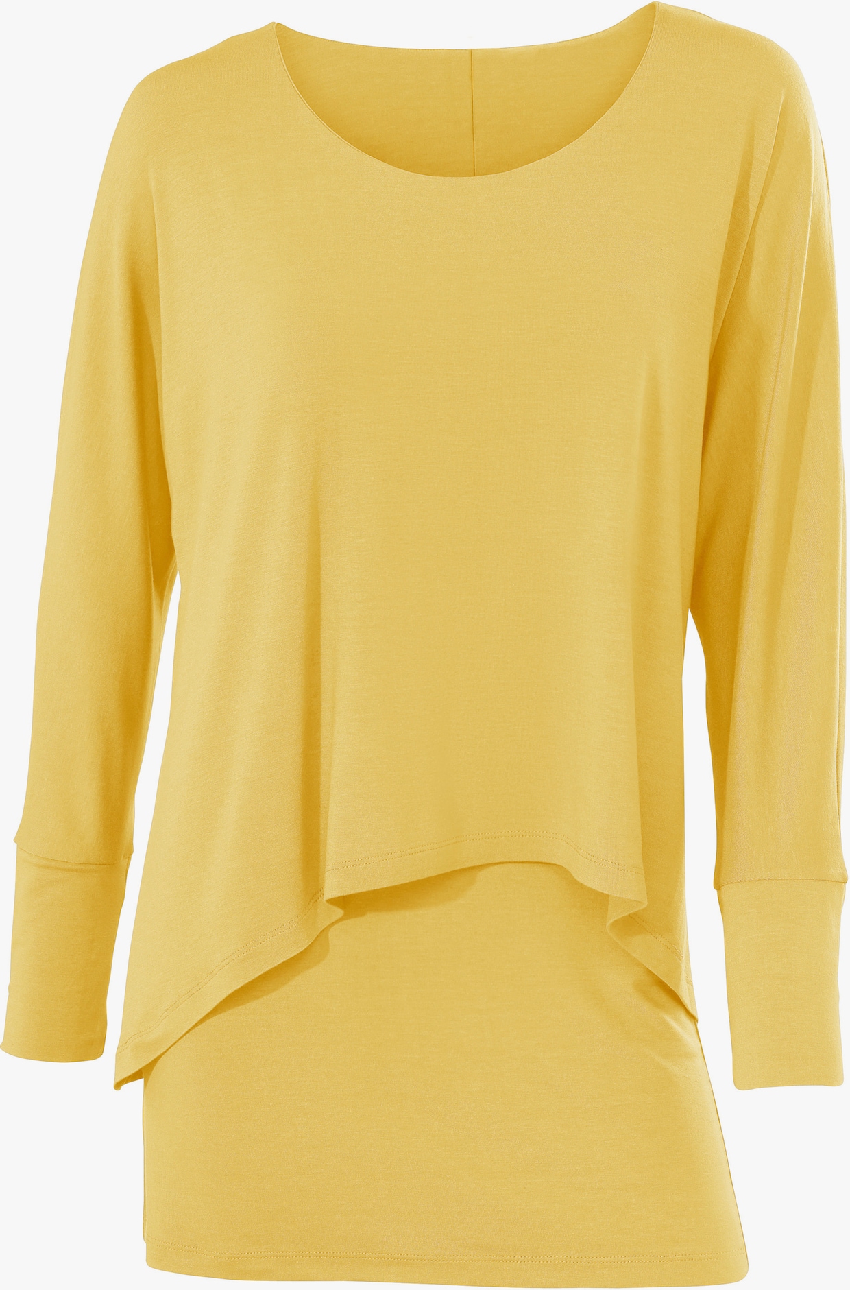heine Rundhals-Shirt - gelb