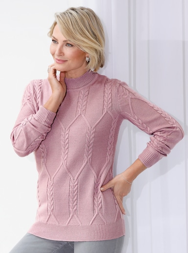 Langarm-Pullover - mauve