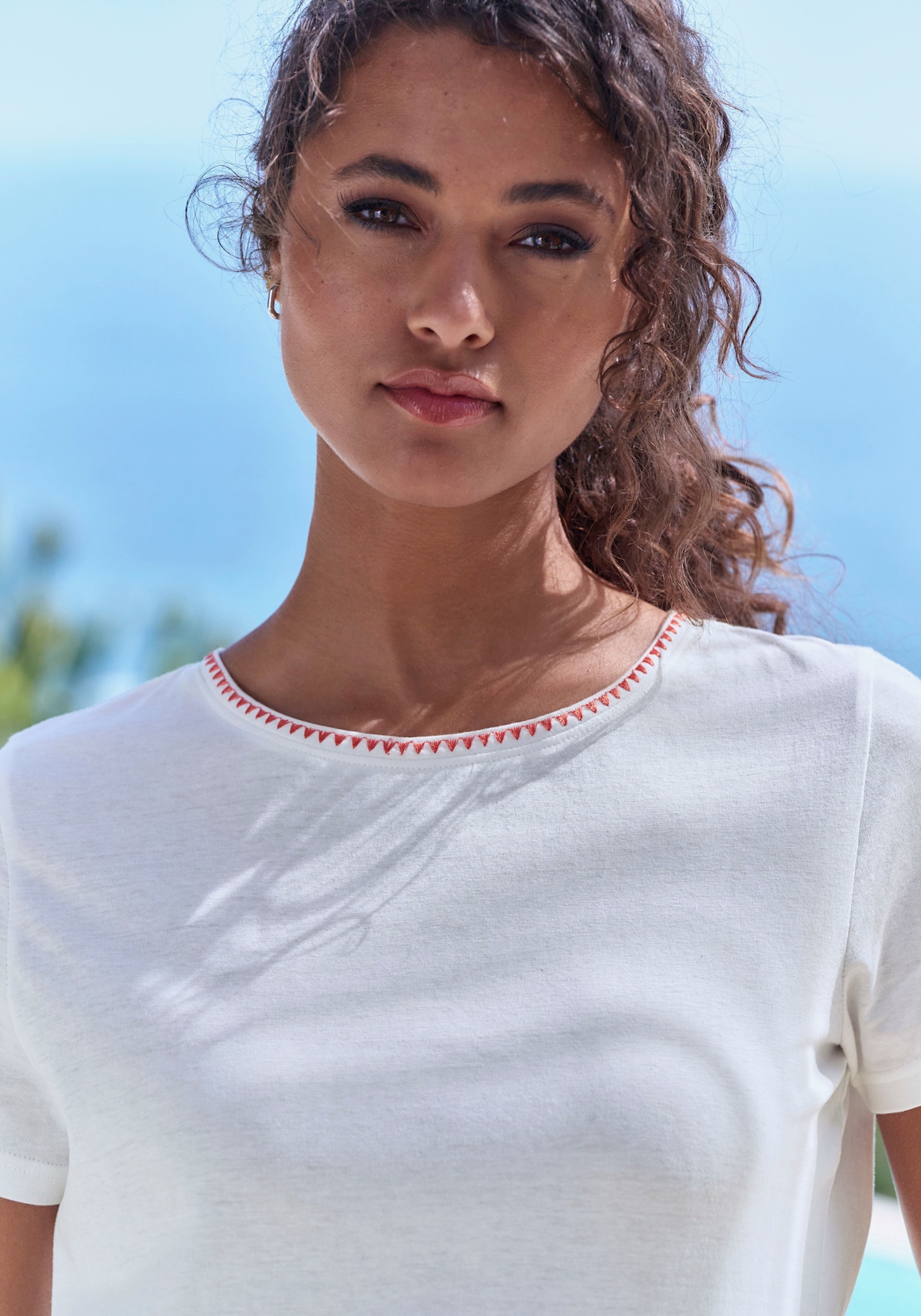 Vivance T-shirt - apricot, crème