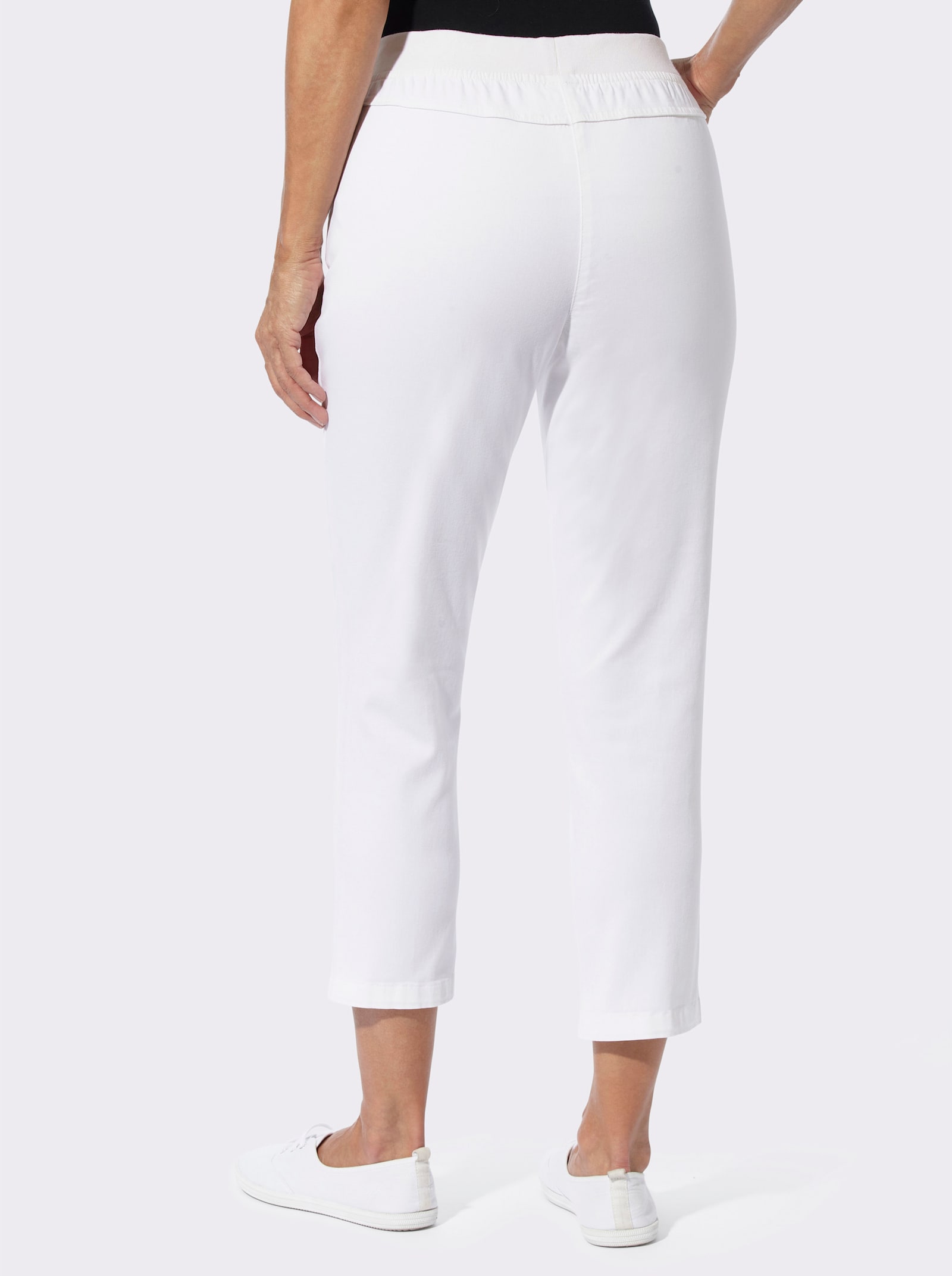 7/8-Hose in Schlupfform - weiß