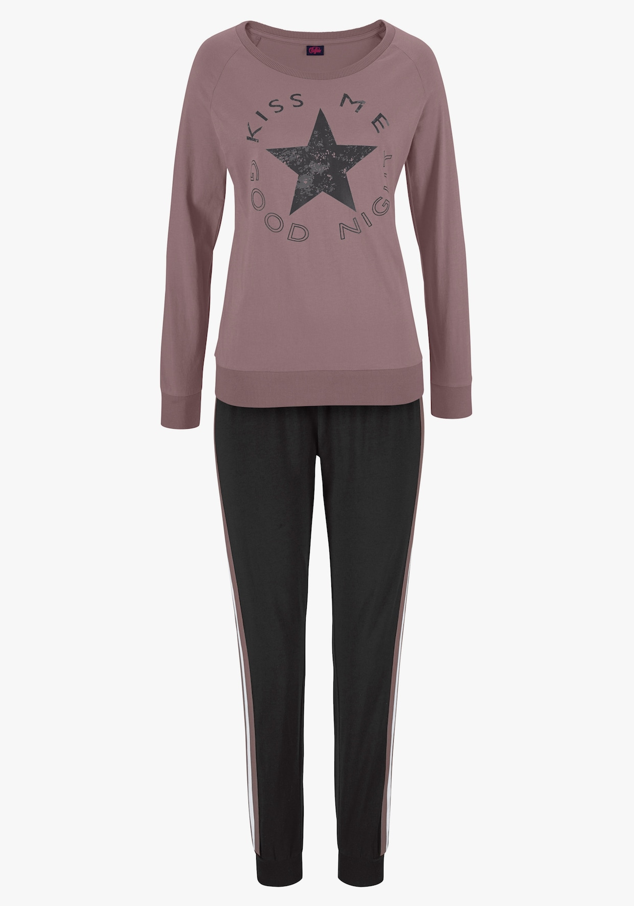 Buffalo Pyjama - mauve/zwart