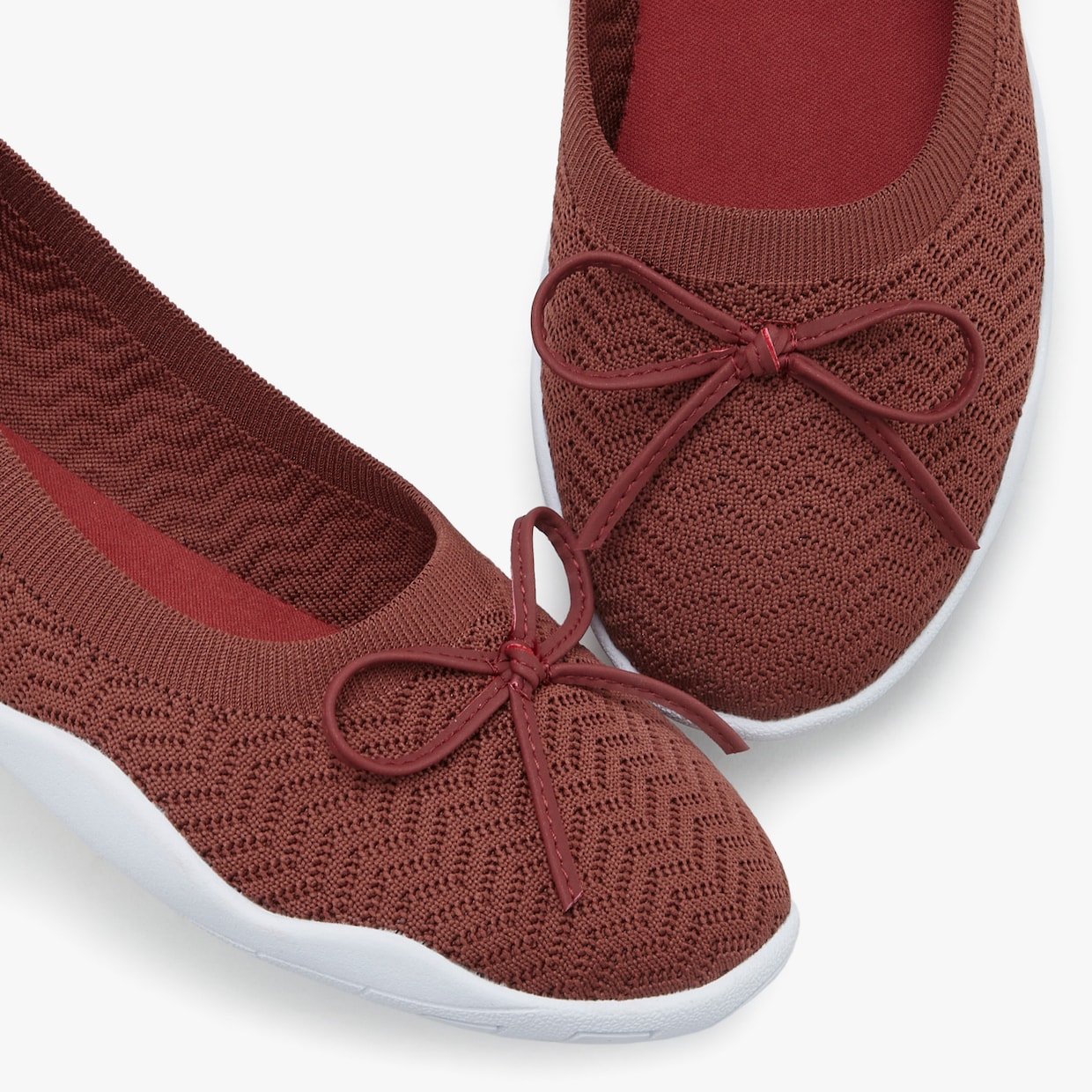 LASCANA Sneakers ballerines - marron rouge